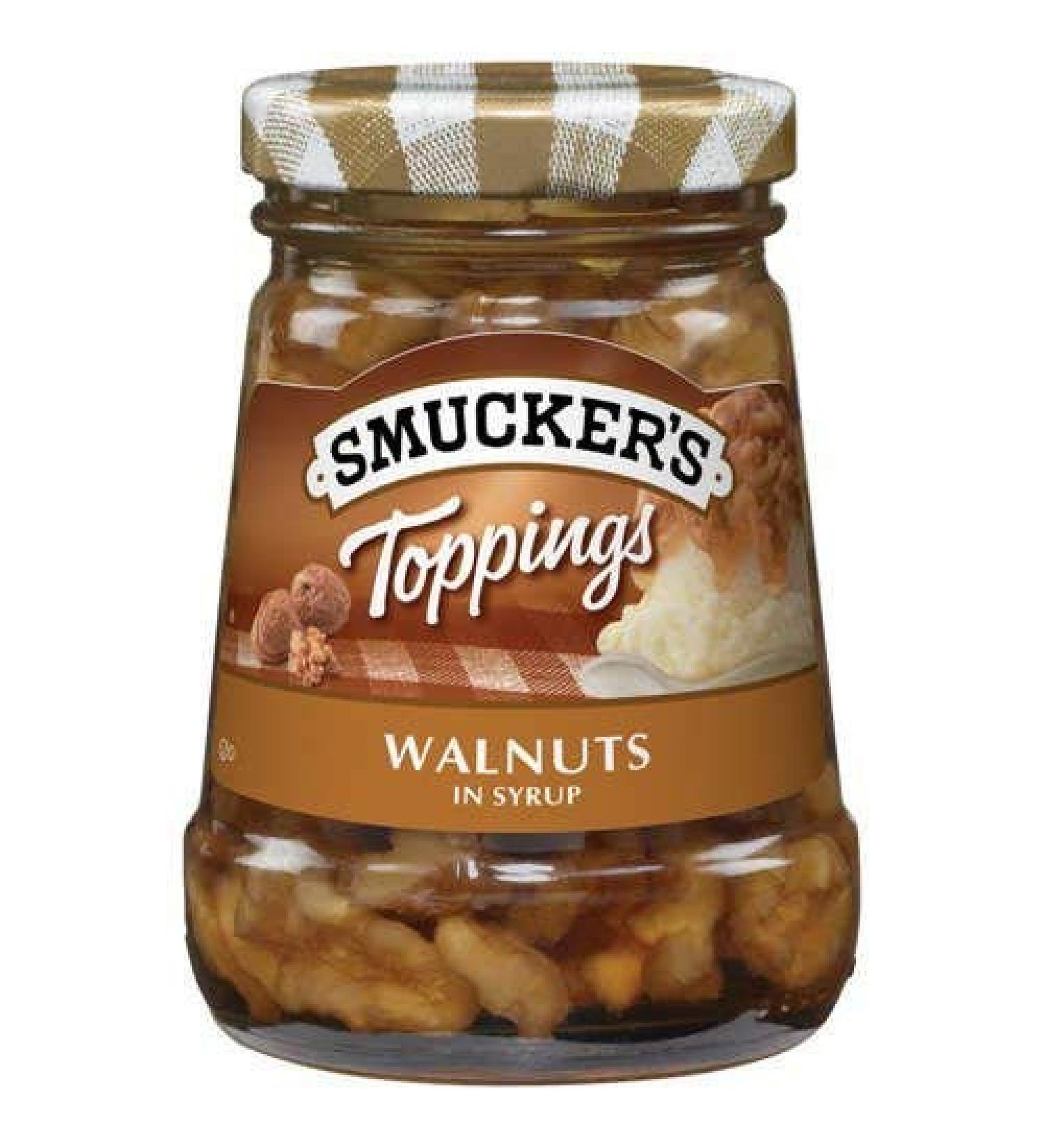 Smucker's Walnuts in Syrup Topping 5oz Jar (Pack of 3)
