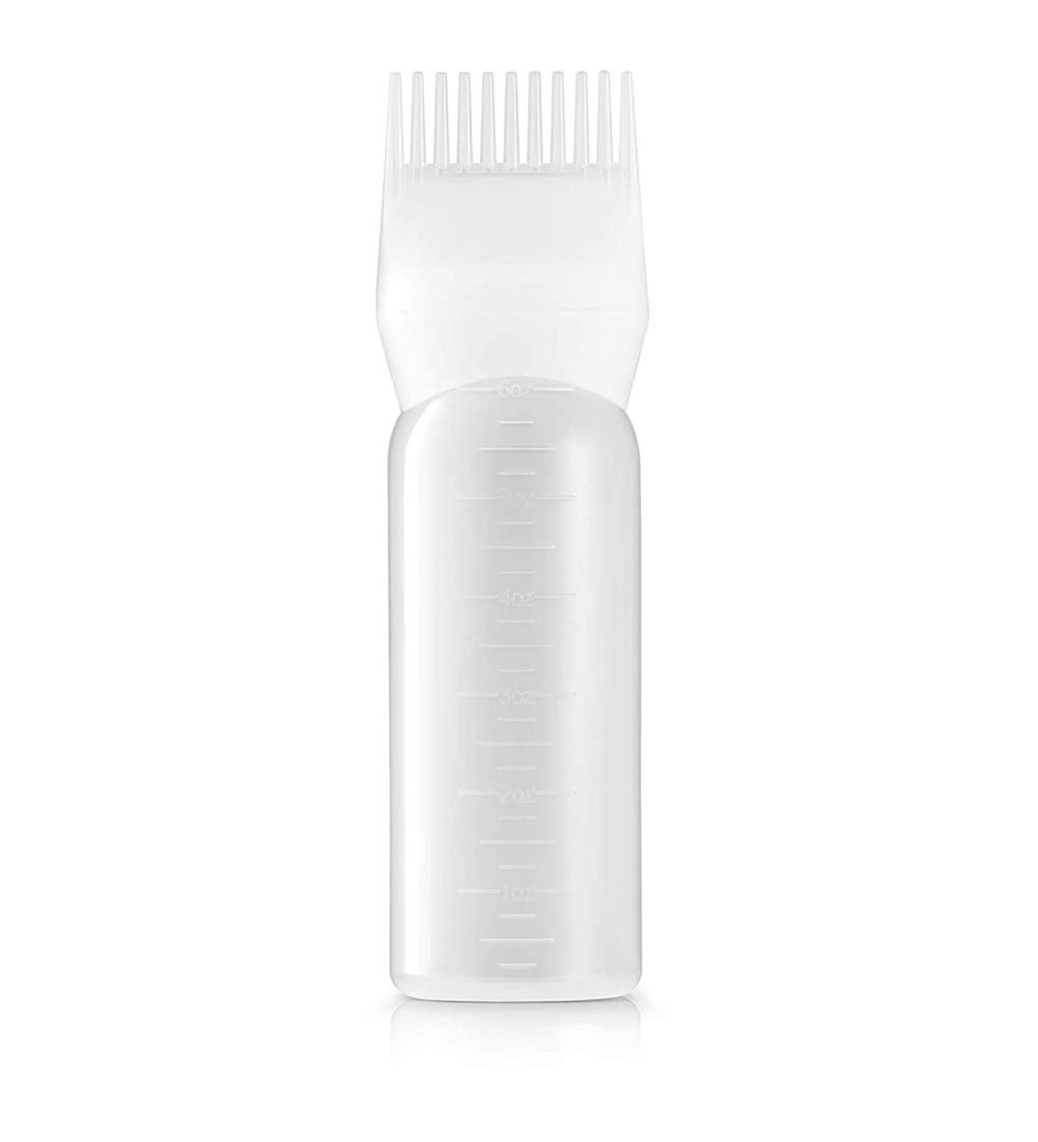 RIYAN Hair Dye Bottle Plastic Bottle Applicator Dispensing Salon Hair Coloring Dyeing Hairdressing Dye Tool White 120Ml - Buy Online on GoSupps.com