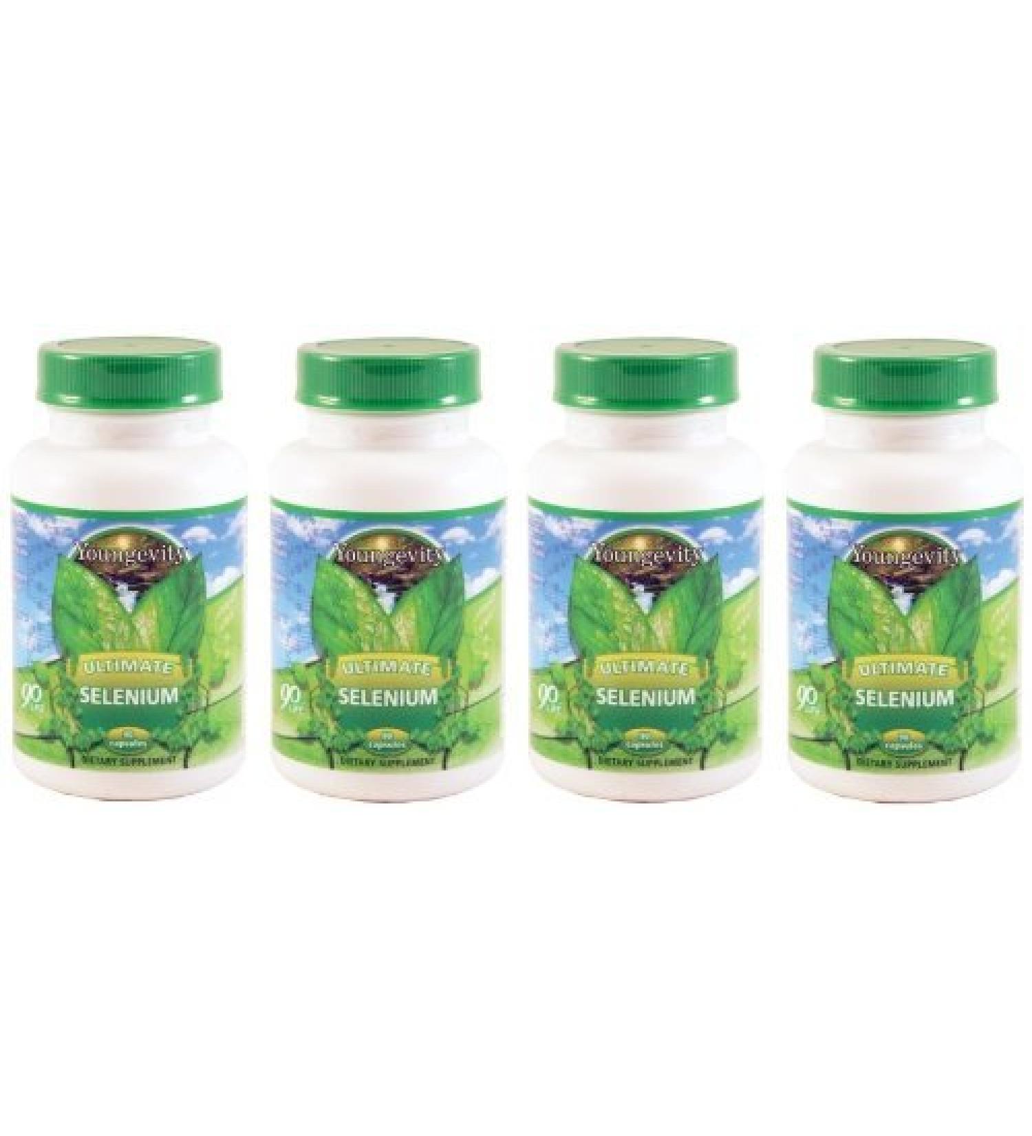 Youngevity Ultimate Selenium 100 mcg - 4 Bottles (360 Capsules) - International Shipping Available - Buy Online on GoSupps.com