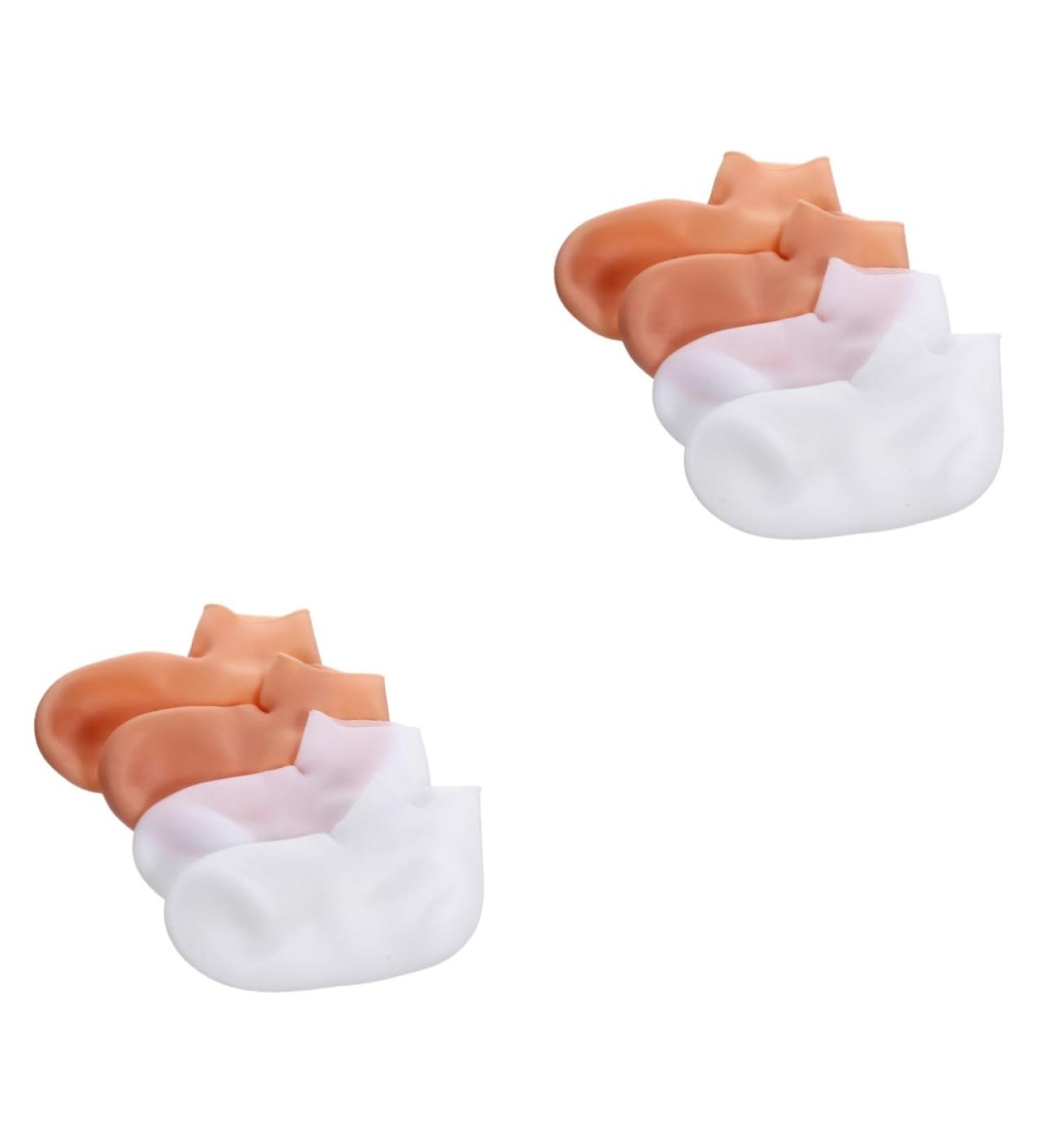 FRCOLOR 4 Pairs Exfoliating Moisturizing Socks Spa Socks for Dry Feet Dry Cracked Feet Socks Moisturizing Heel Socks Heel Spa Socks Moisture Socks Beauty Socks Gloves Sebs Pedicure Women's - Buy Online on GoSupps.com