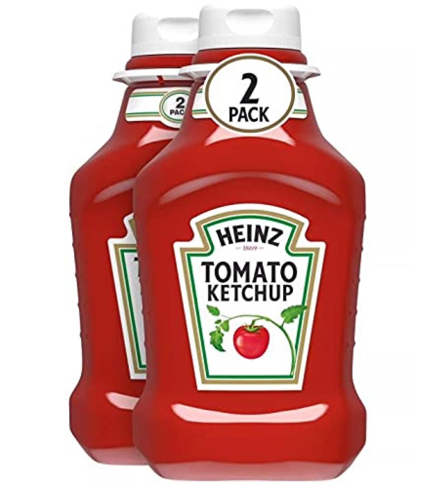 Concession Essentials Heinz Tomato Ketchup 88oz (2-Pack) - 44oz Plastic Squeeze Bottles - Buy Online on GoSupps.com