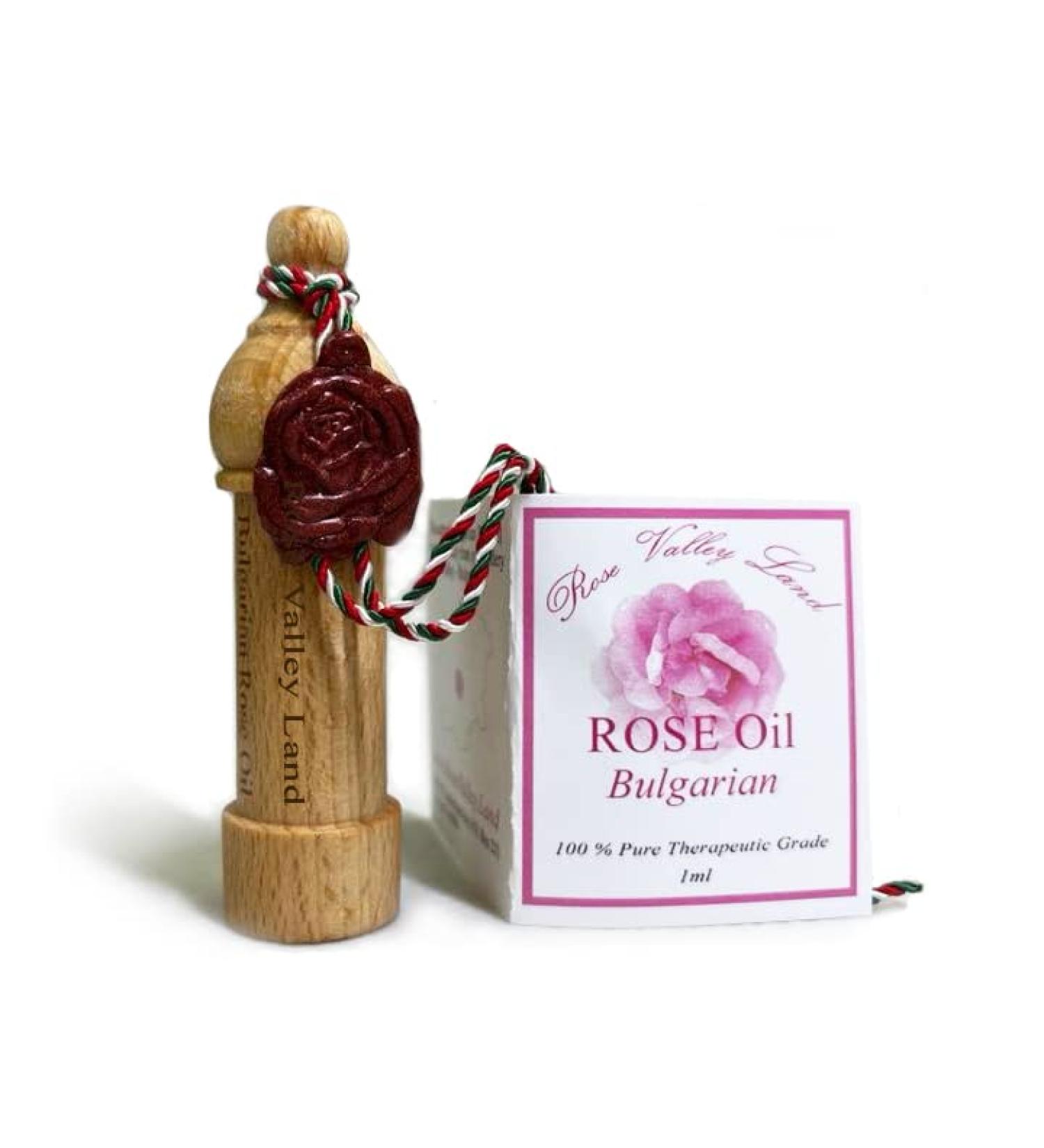 Premium Rose Essential Oil for Skin | Rose Valley Land - Ideal for Perfume & Soap Making 1 mL Bottle - Buy Online on GoSupps.com