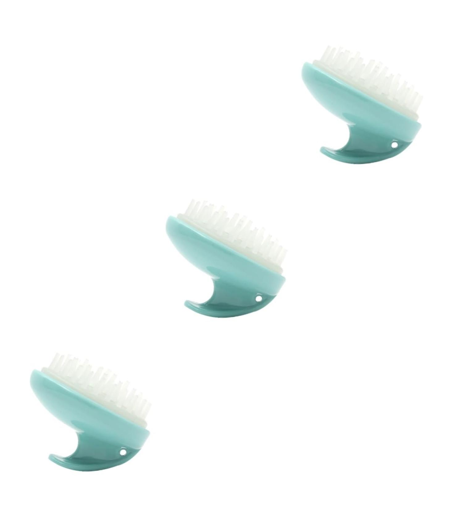 Healeved 3 StK Anti-Scalp Shampoo Brush for Curly Hair Soft Silicone Hair Massage Device for Scalp Care & Scale Removal | International Shipping Available - Buy Online on GoSupps.com