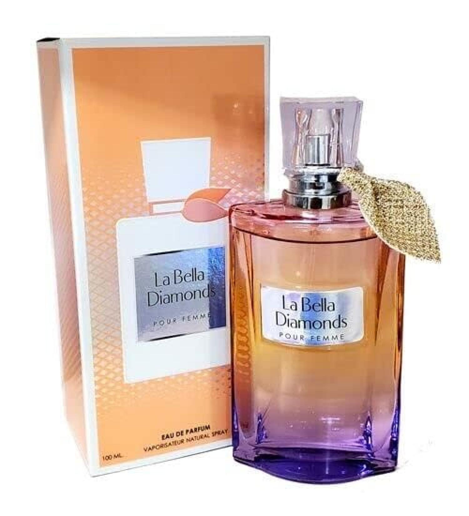 LA BELLA DIAMONDS POUR FEMME EAU DE PARFUM 3.4 FL. OZ. Amber Vanilla fragrance for women - Buy Online on GoSupps.com