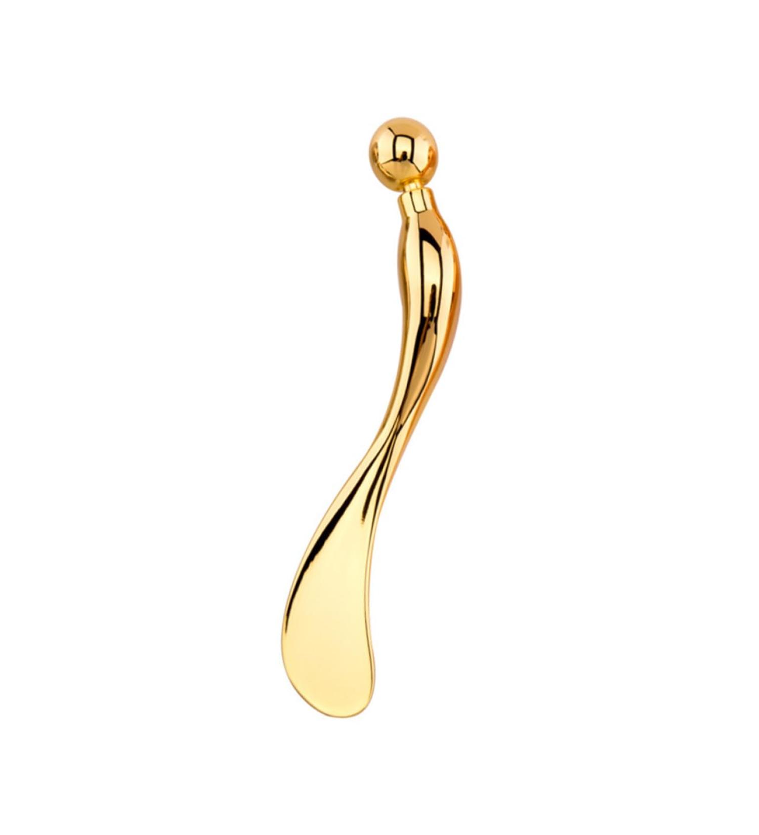 TOVINANNA Spoon Unicorn Horn Clip on Eye Tool Makeup Spoon Make up Kit Eye Spoon Spiral Perm Rods Creami Buttercream Stick Eyes 9.50X1.50X0.50CM Golden - Buy Online on GoSupps.com