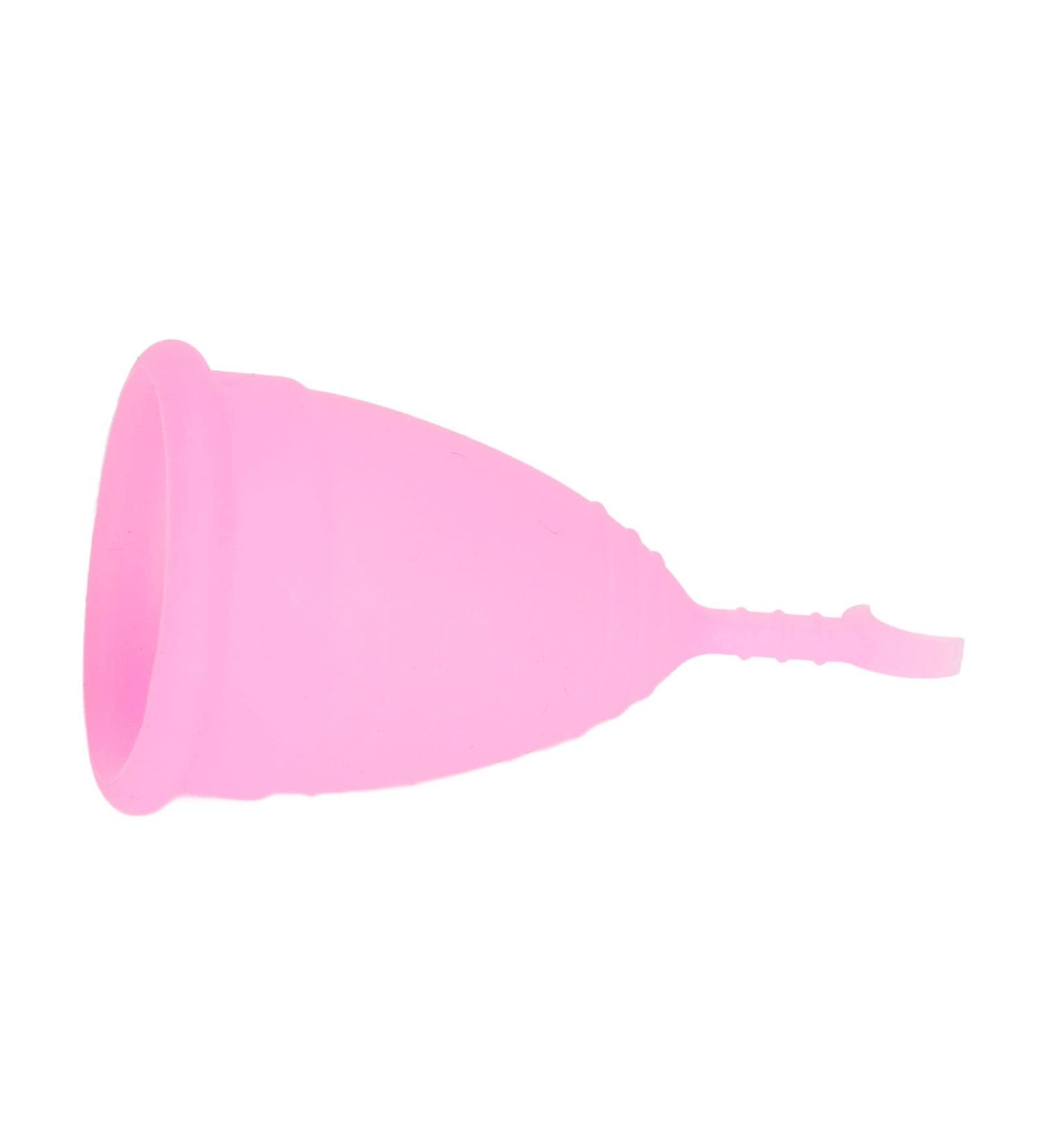 Buy Flexible Menstrual Cup - Portable Crescent Stem for Women | Eco-Friendly Pink Menstrual Cups for Travel - Buy Online on GoSupps.com