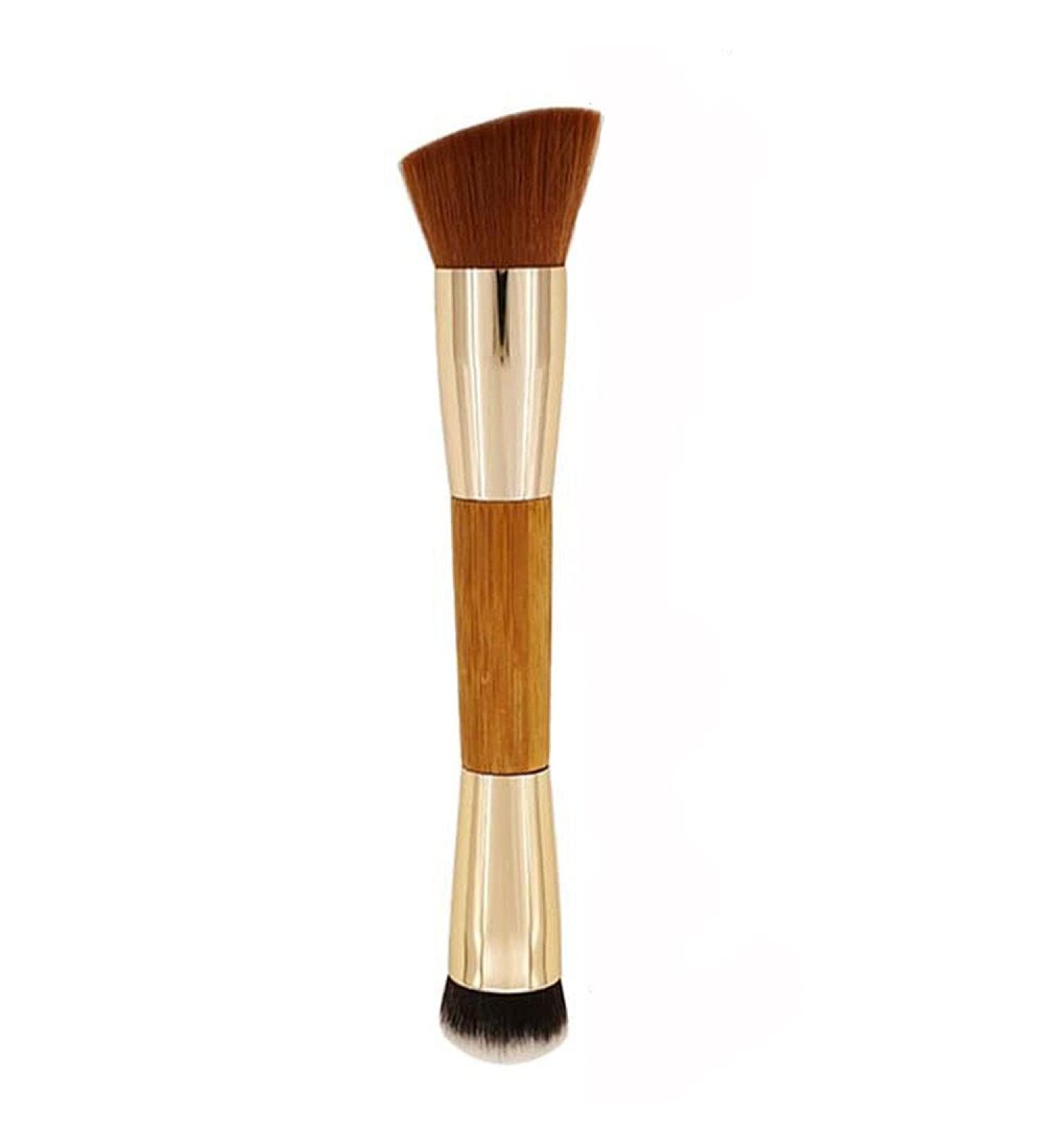 Uleade Dual Ended Makeup Brushes - Blush, Powder, Liquid Foundation Blending Tool in Gold - Buy Online on GoSupps.com