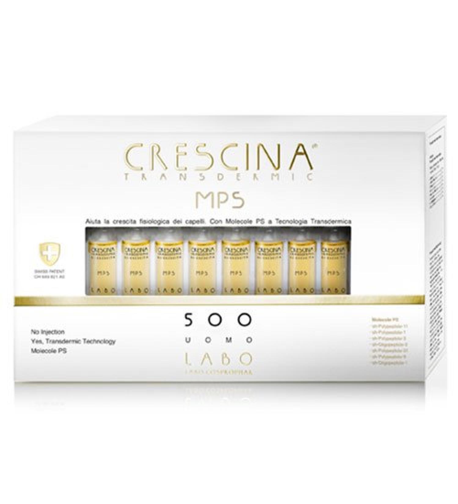 Labo Crescina Transfermic MPS RI-CRESCITA 500 Anti-hair loss for men 20 ampoules