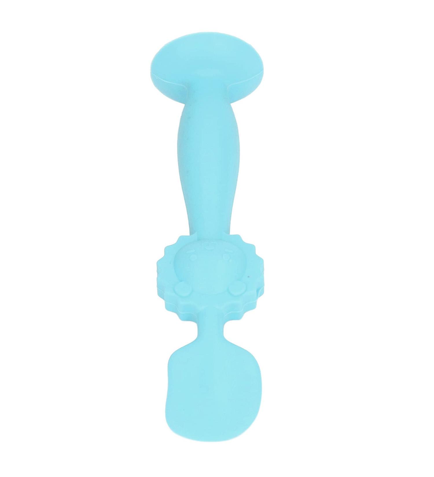 Baby Diaper Cream Spatula with Suction Cup - Silicone Applicator Brush for Gentle Cream Application (Blue - Buy Online on GoSupps.com