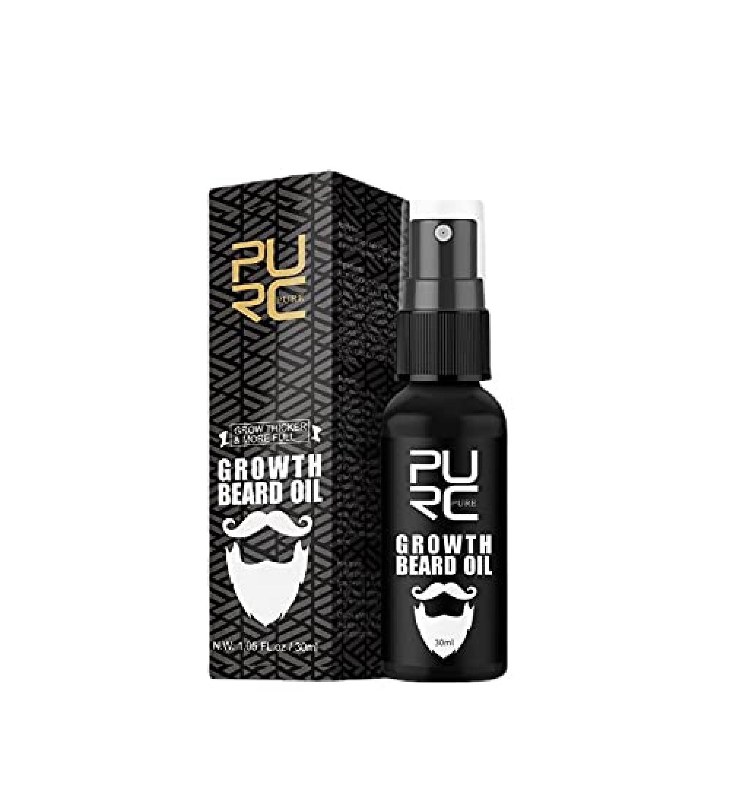 PURC Beard Oil for Men - Grow Thicker Fuller Beards | Premium Beard Care Treatment - Buy Online on GoSupps.com