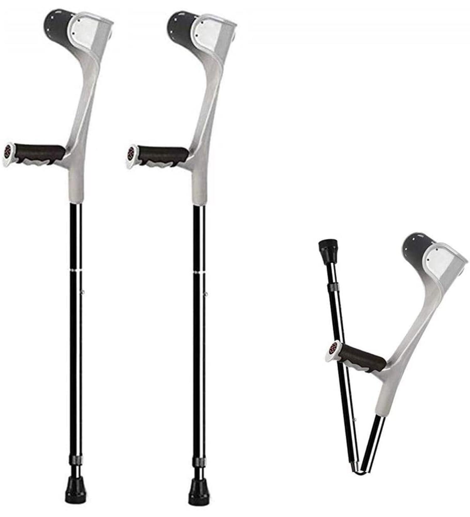 ATHUAHLR Forearm Crutches Adjustable Crutch Folding Elbow Aluminum Alloy Elbow Folding Adult Elbow Forearm Crutches Collapsible Medical Arm Cuff Crutch Walker with Height Adjustable Portable - Buy Online on GoSupps.com