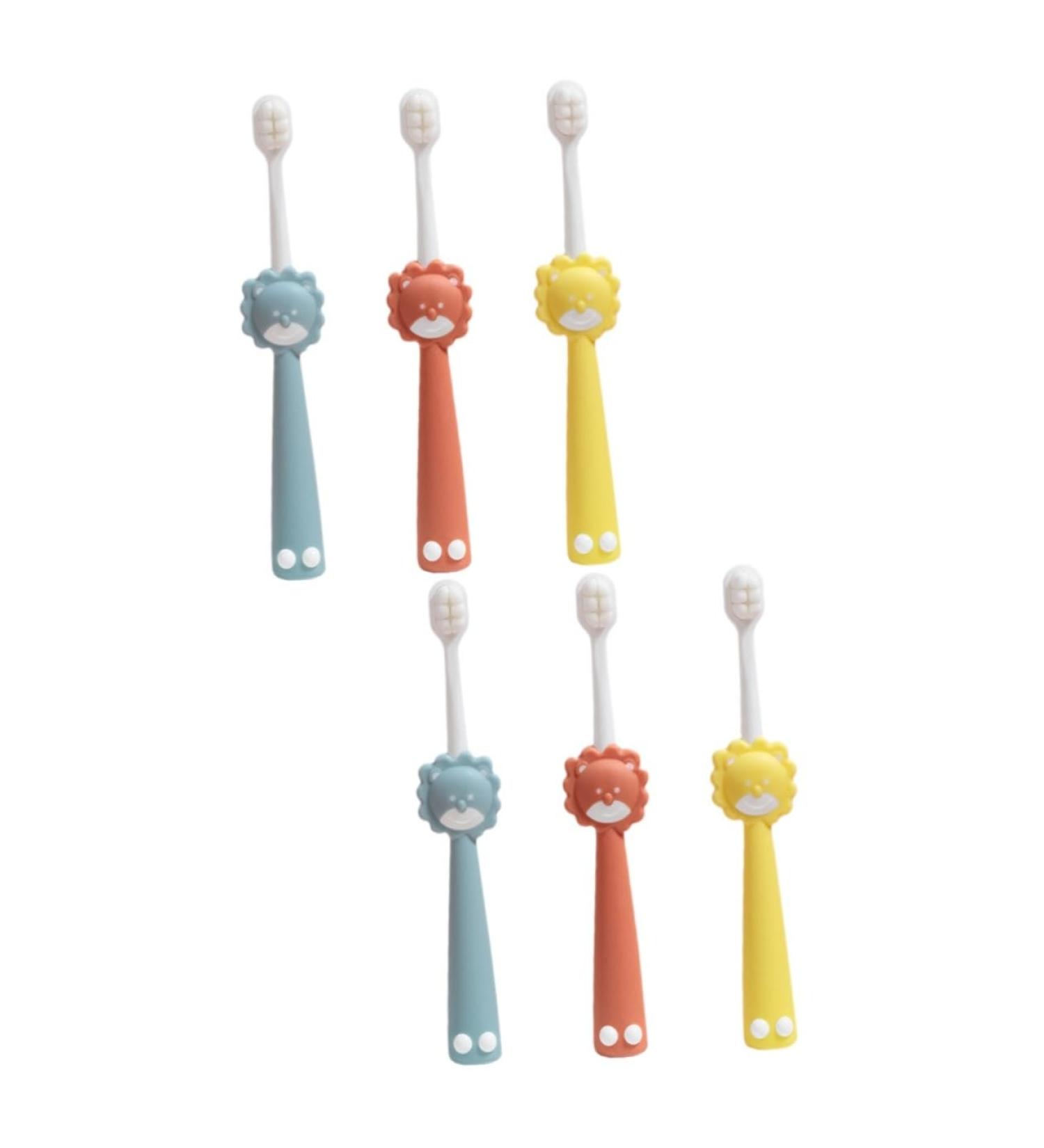 Beaupretty 6 Pcs Children's Toothbrush - Deep Cleaning Manual Toothbrush for Kids - Assorted Color Pack - Buy Online on GoSupps.com