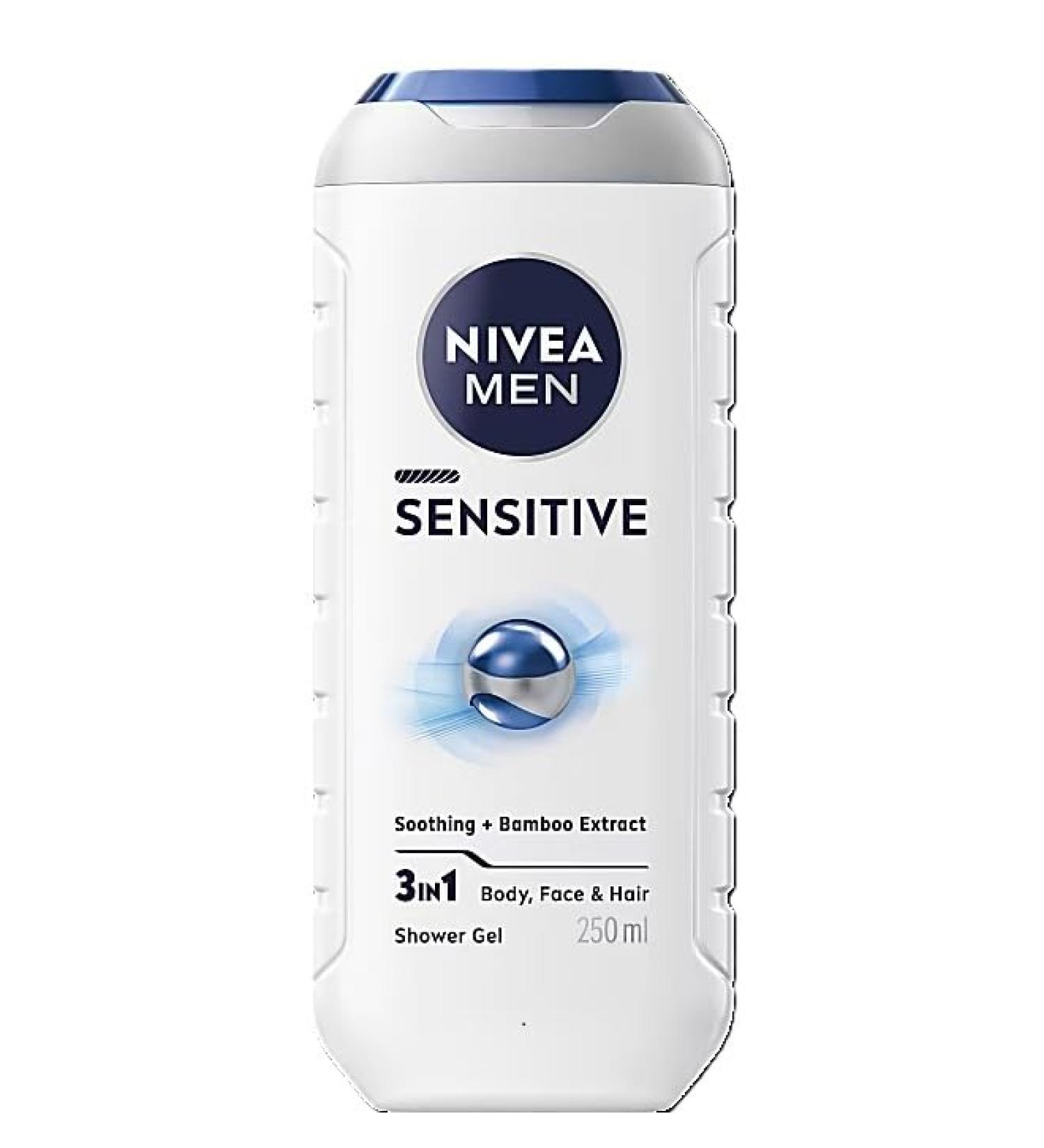 NIVEA '6 x Nivea Men's Sensitive Shower Gel - 250 ml