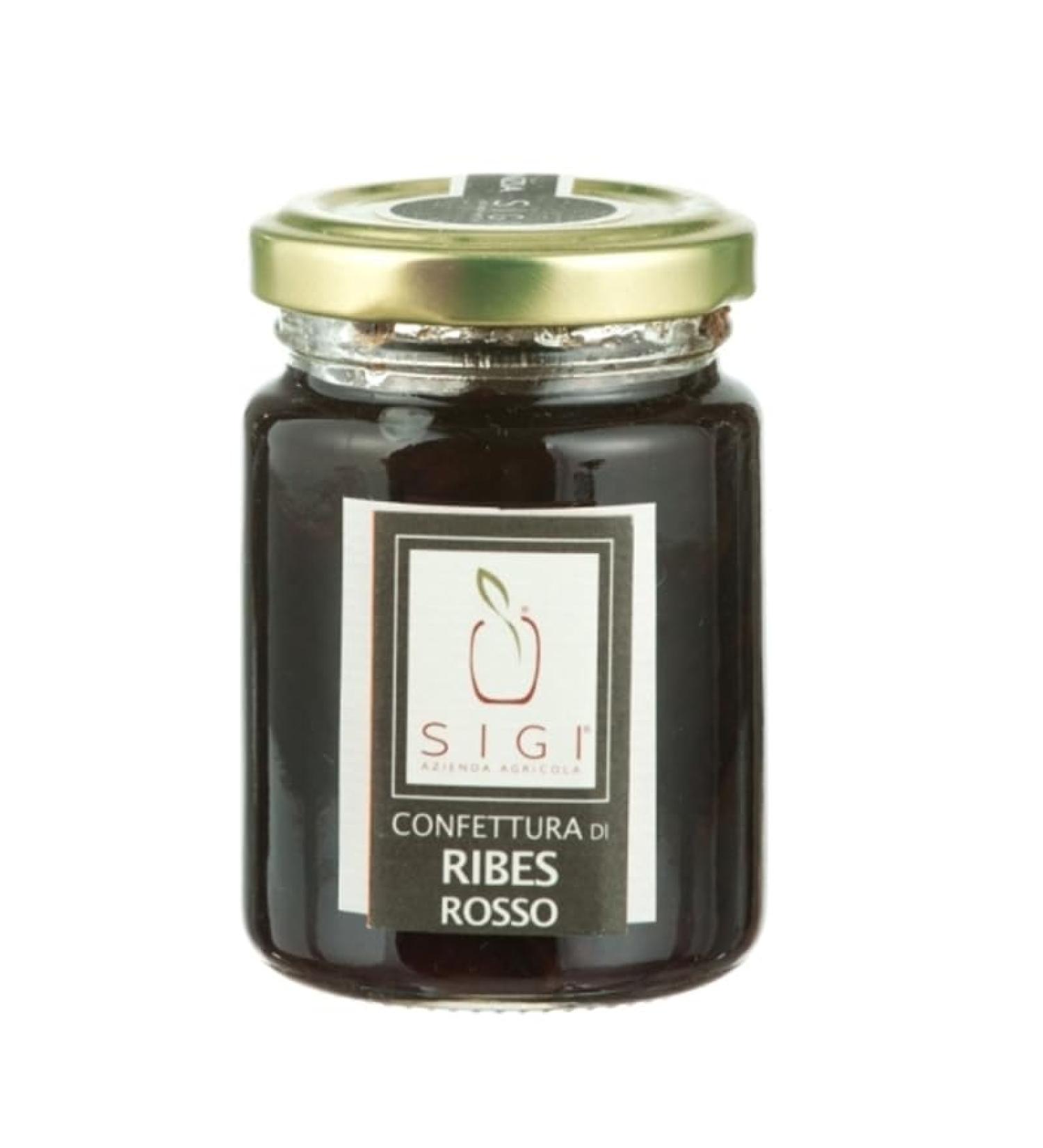 SIGI Azienda Agricola REDCURRANT Jam | Free of Food Dyes Preservatives and Additives | 100% Artisanal and Natural | Handmade and Made in Italy | Jar 110gr. - Buy Online on GoSupps.com