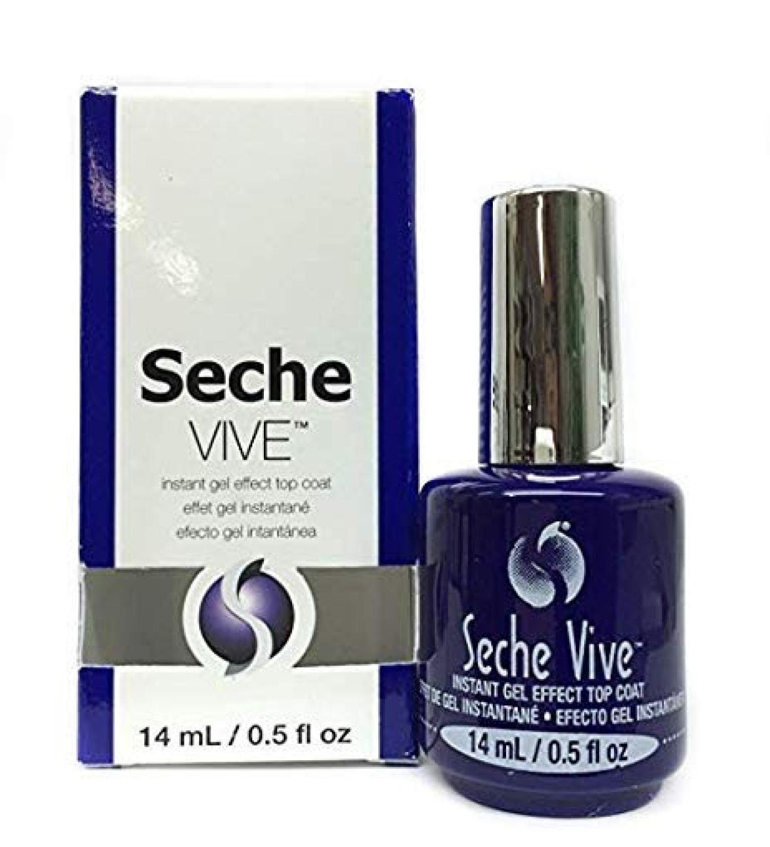 Seche Vive Gel Effect Top Coat 0.5 Ounce by Seche Vite