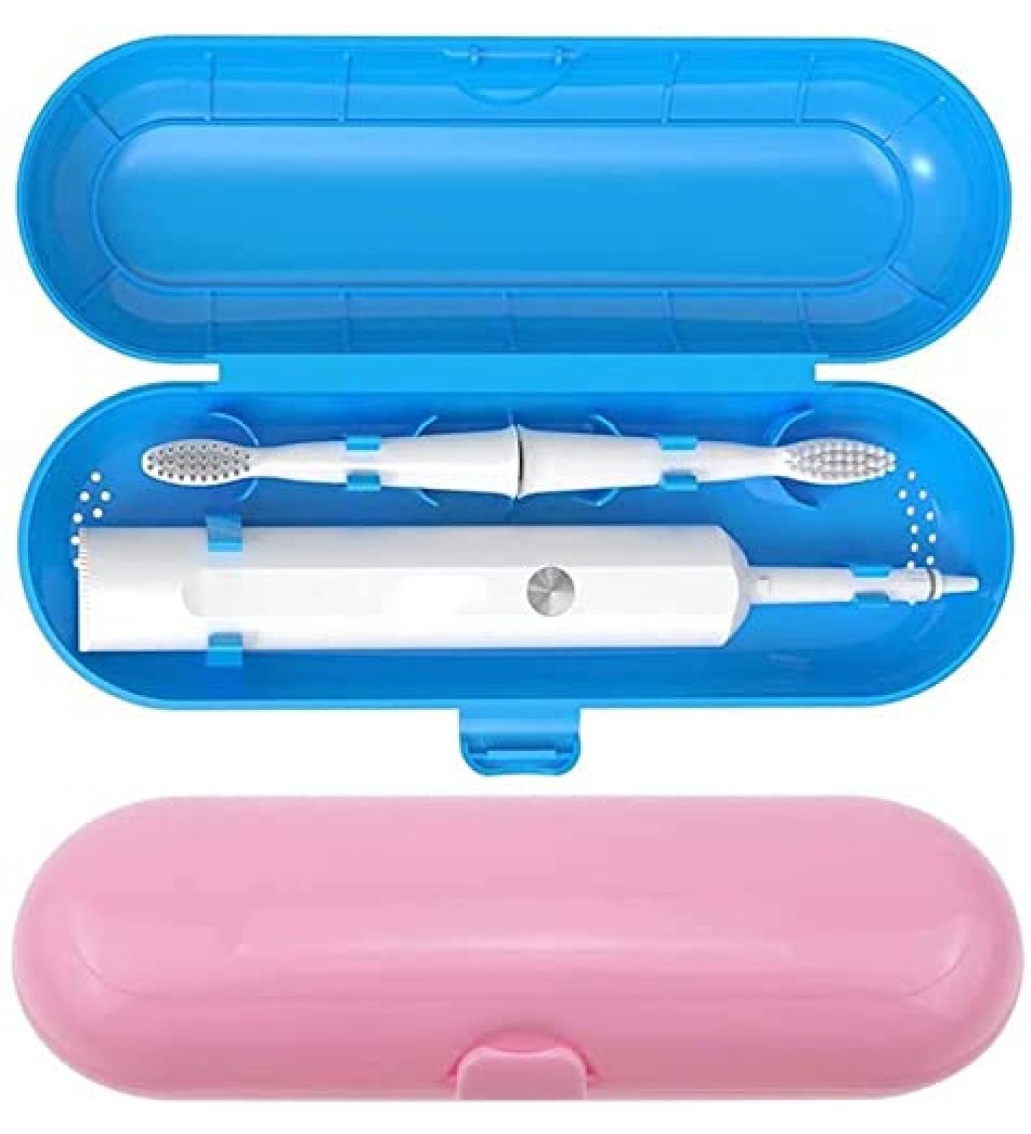 Tang Yuan Electric Toothbrush Travel Case - 2 Storage Boxes for Electric Toothbrushes | TY-001 | Blue - Buy Online on GoSupps.com