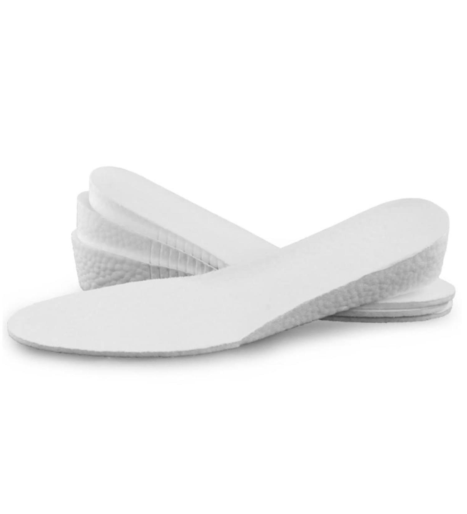 DOITOOL 1 Pair Men's Height Increasing Insoles- Invisible Shoe Lift Pads for Height Increase- White, Size 5 - Buy Online on GoSupps.com