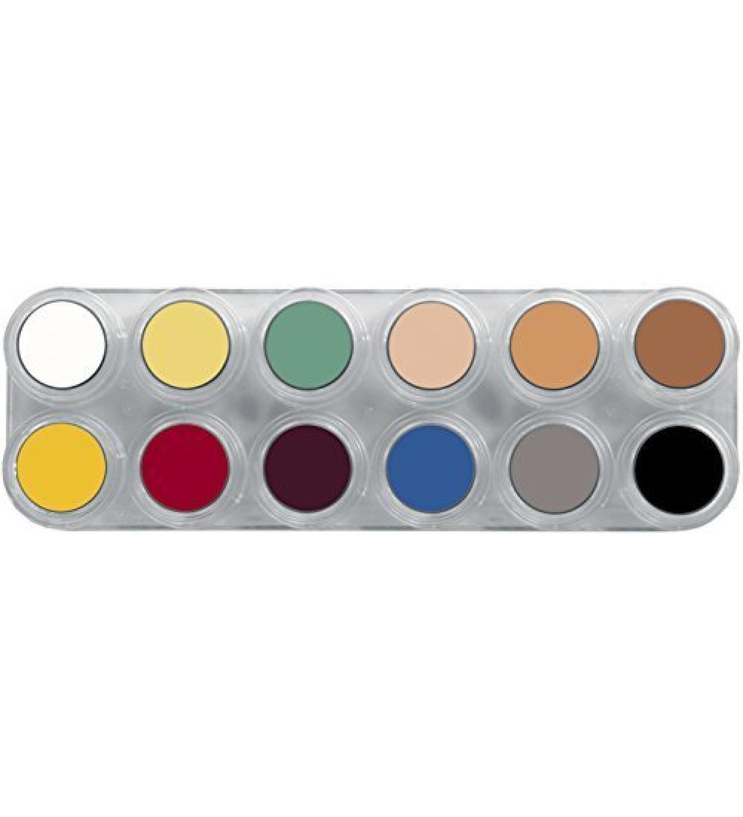 Grimas Creme Make-Up 12-Color-Palette Color L by Grimas