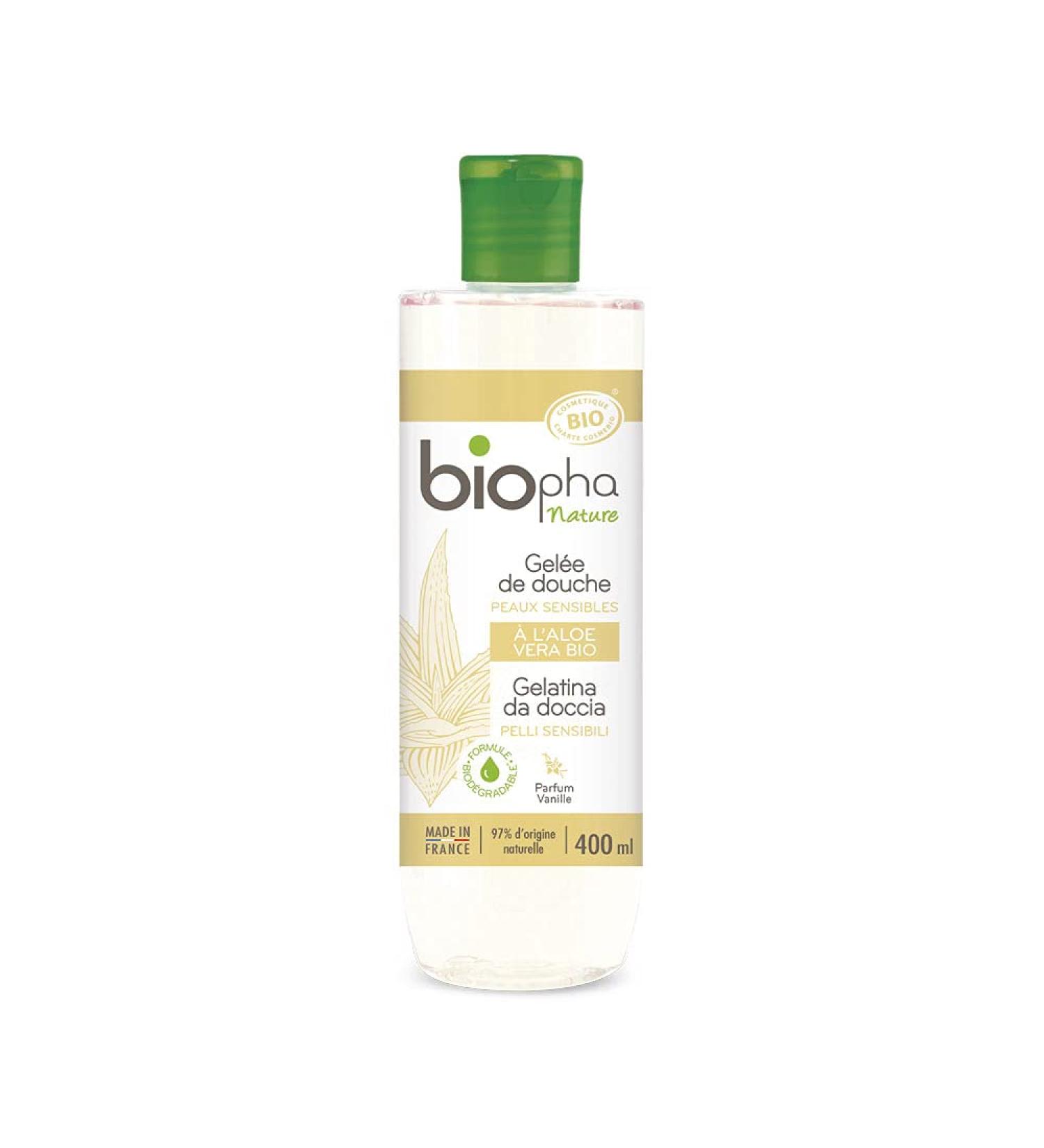 Biopha Nature Shower gel for sensitive skin vanilla scent 400 ml