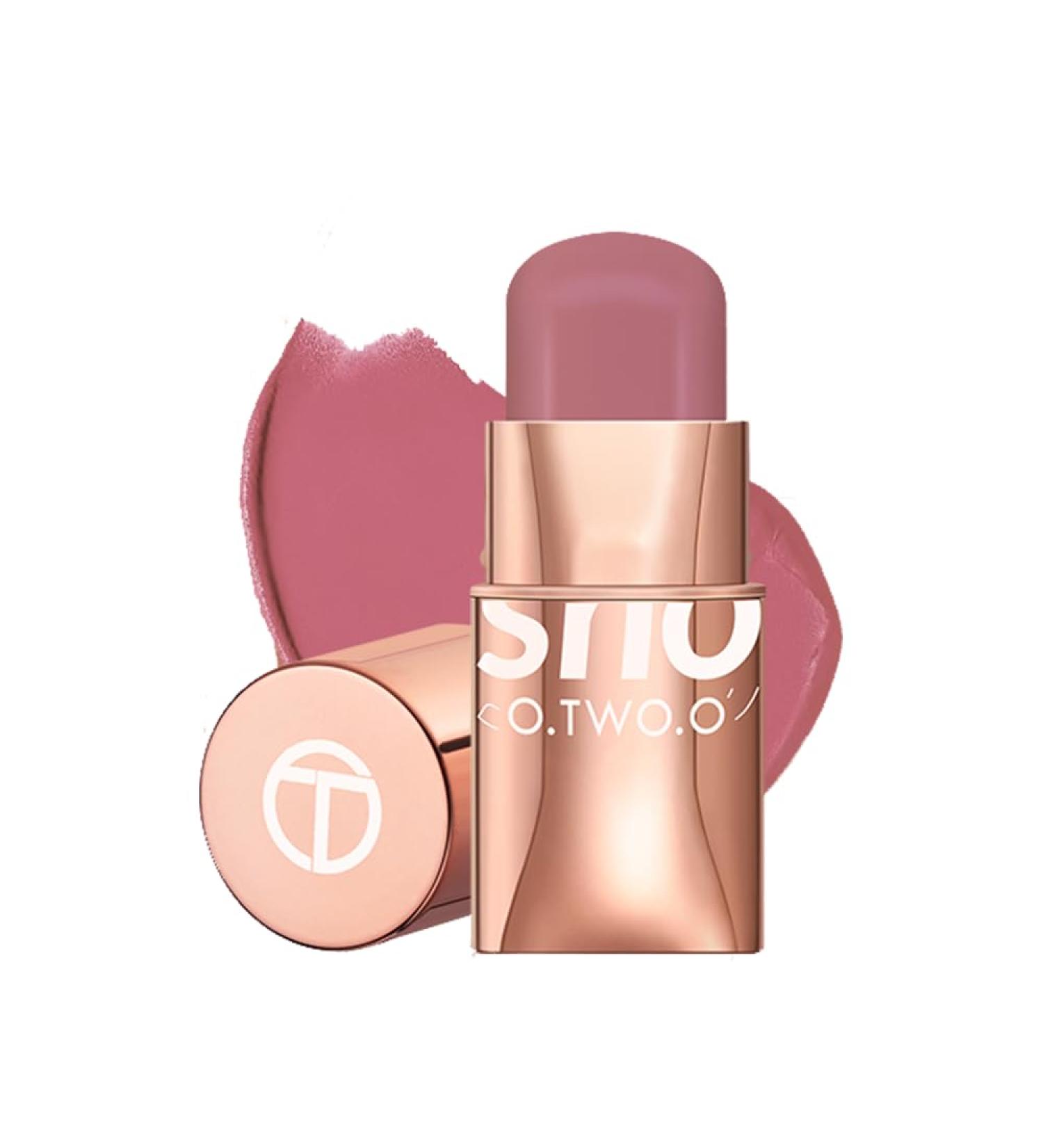 6 Colors Lipstick Glow Colour Bounce Blush Stick 3-In-1 Tint Buildable Waterproof Lightweight Blush Stick Cream Blends Perfectly Onto Skin Dainty For Eyes Lips & Cheeks Versatile Use (#06 Doting) - Buy Online on GoSupps.com