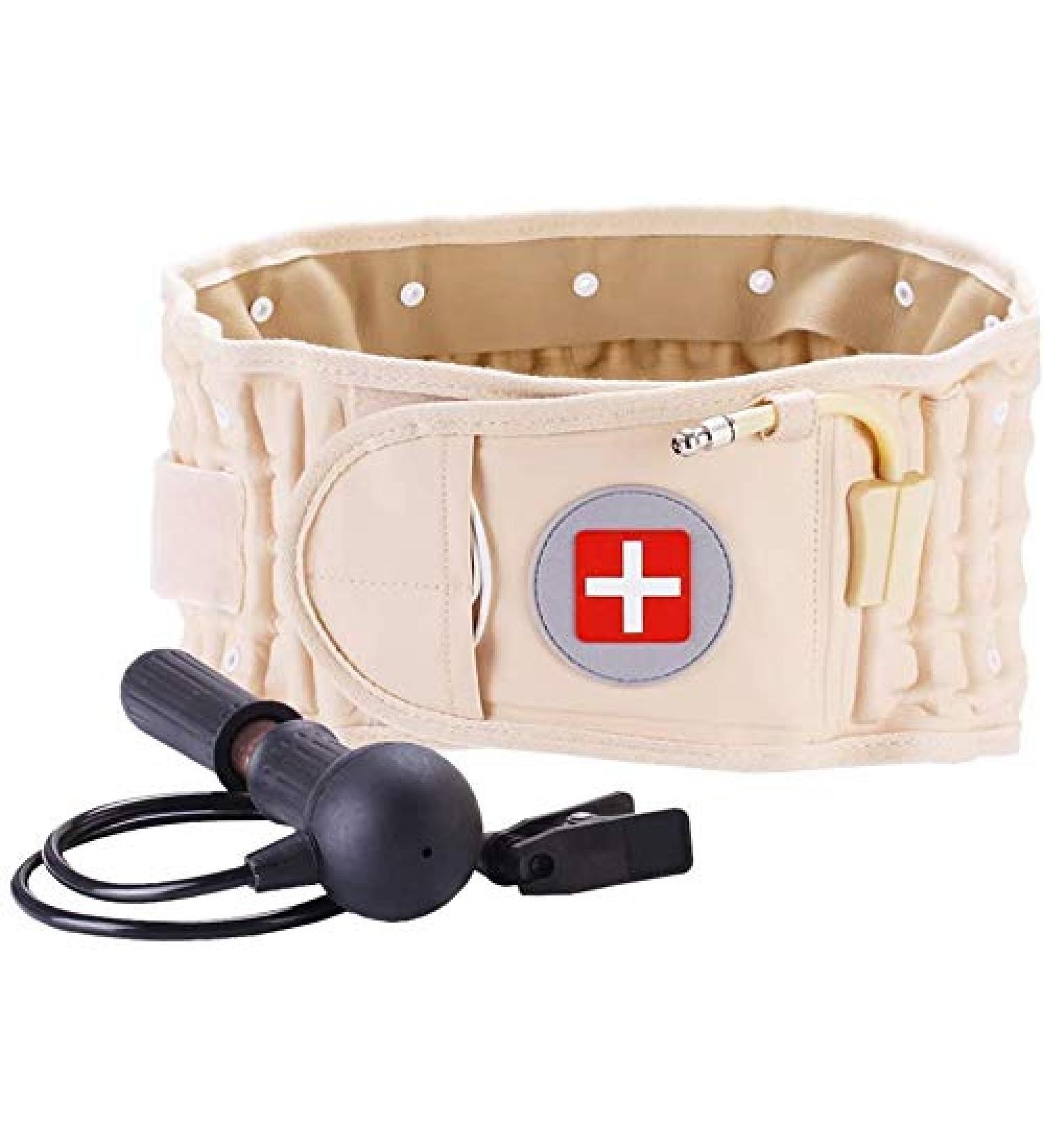 Decompression Therapy Back Support Belt | Lumbar Support for Lower Back Pain Relief & Injury Prevention (29-49 inch Waist) - Buy Online on GoSupps.com