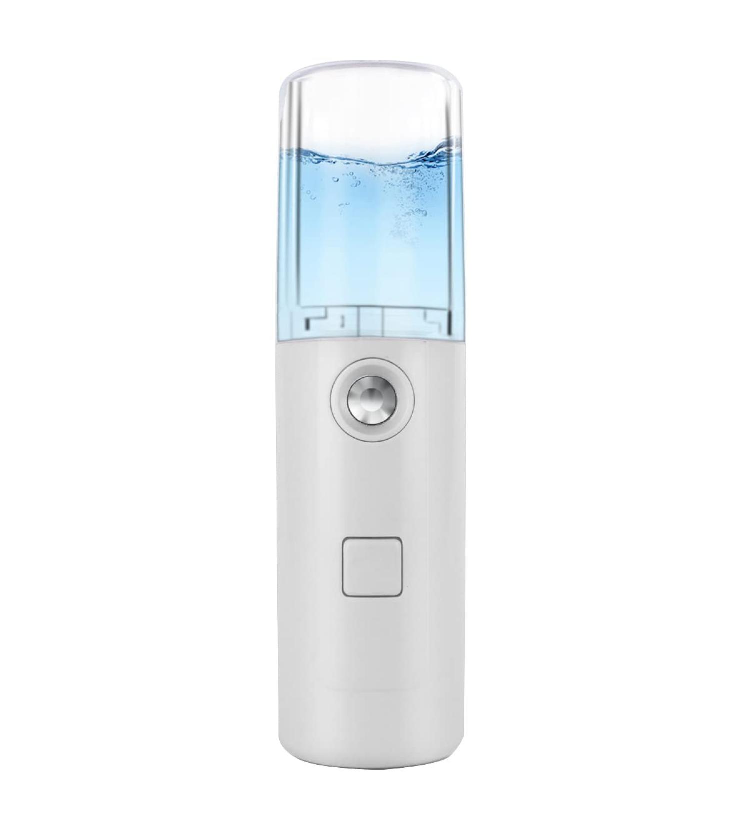 Nano Facial Mister Portable Sprayer | USB Rechargeable | Hydrating Skin Care Machine for Daily Makeup & Eyelash Extensions - White - Buy Online on GoSupps.com