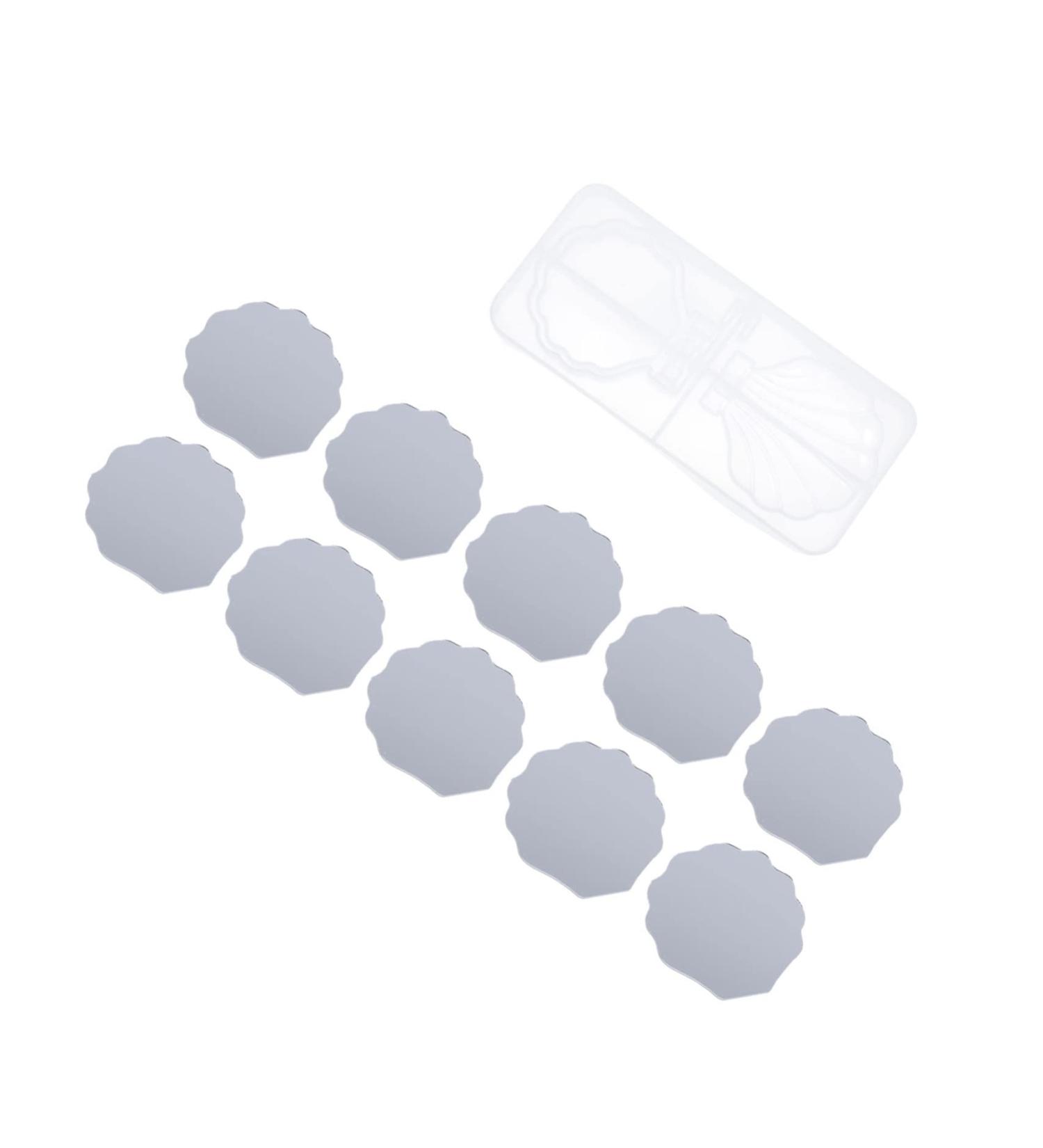 NUOBESTY 1 Set Mirror Epoxy Mold Light up Mirror for Makeup Diy Art Mold Portable Makeup Mirror Making Mold As Shown 16.2x7cm - Buy Online on GoSupps.com