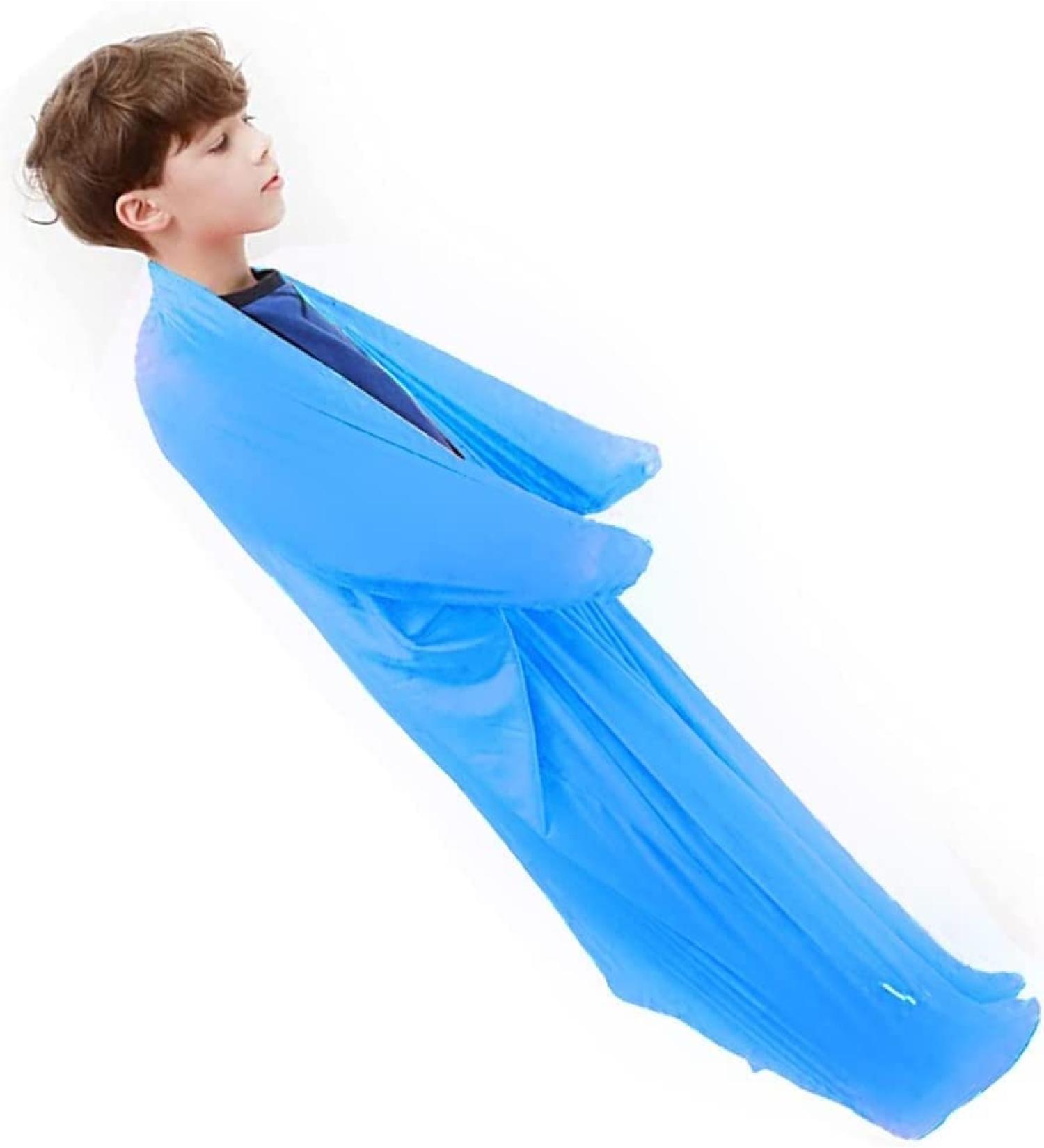 Bossge Sensory Body Sock for Children & Adults - Deep Pressure Sensory Toy for Autism - XL 74x165cm Sky Blue - Buy Online on GoSupps.com