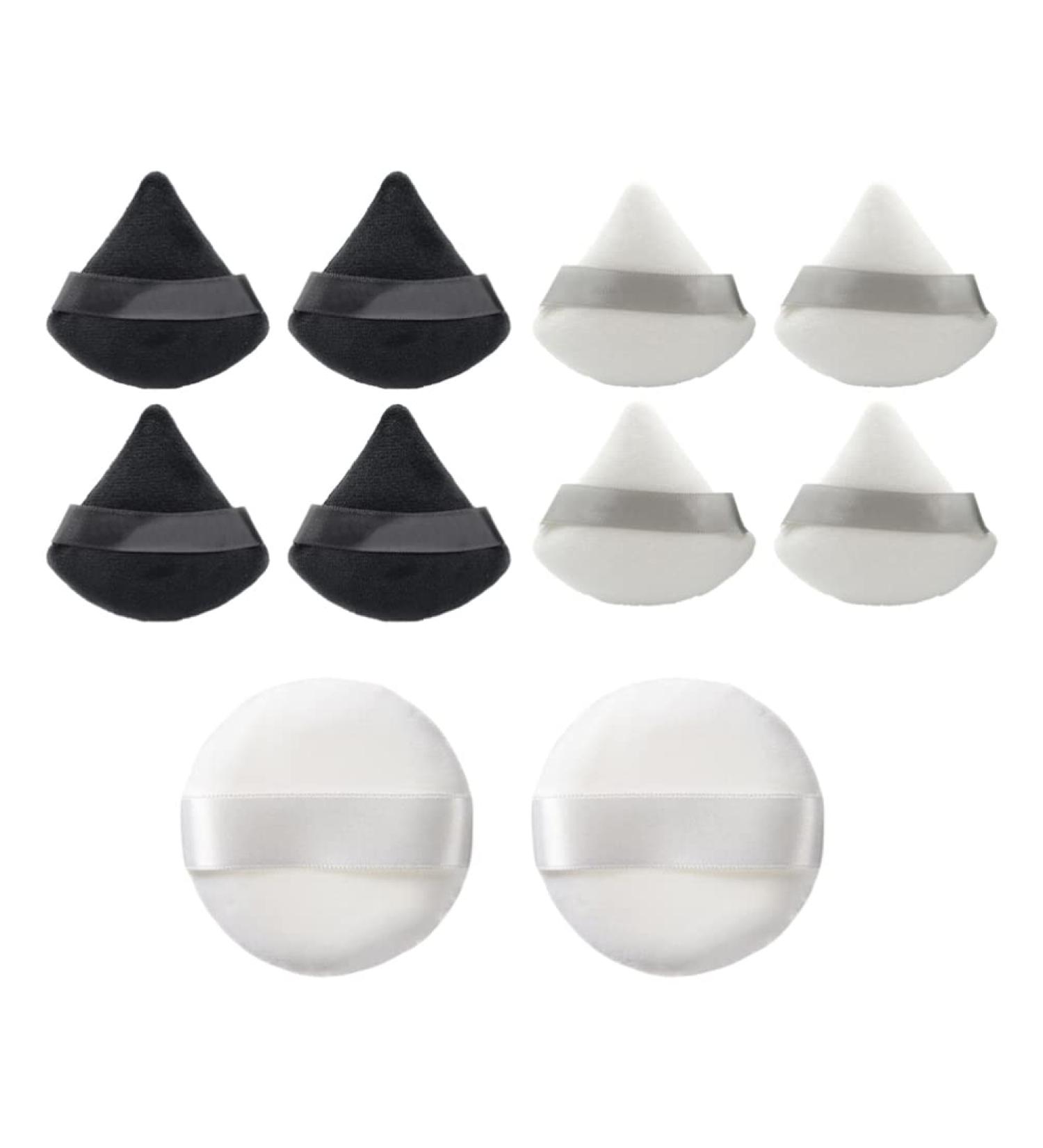 Buy FRCOLOR 10pcs Powder Puff Face Sponges for Flawless Makeup | Cotton Makeup Puffs & Glitter Cosmetic Sponges - International Shipping - Buy Online on GoSupps.com