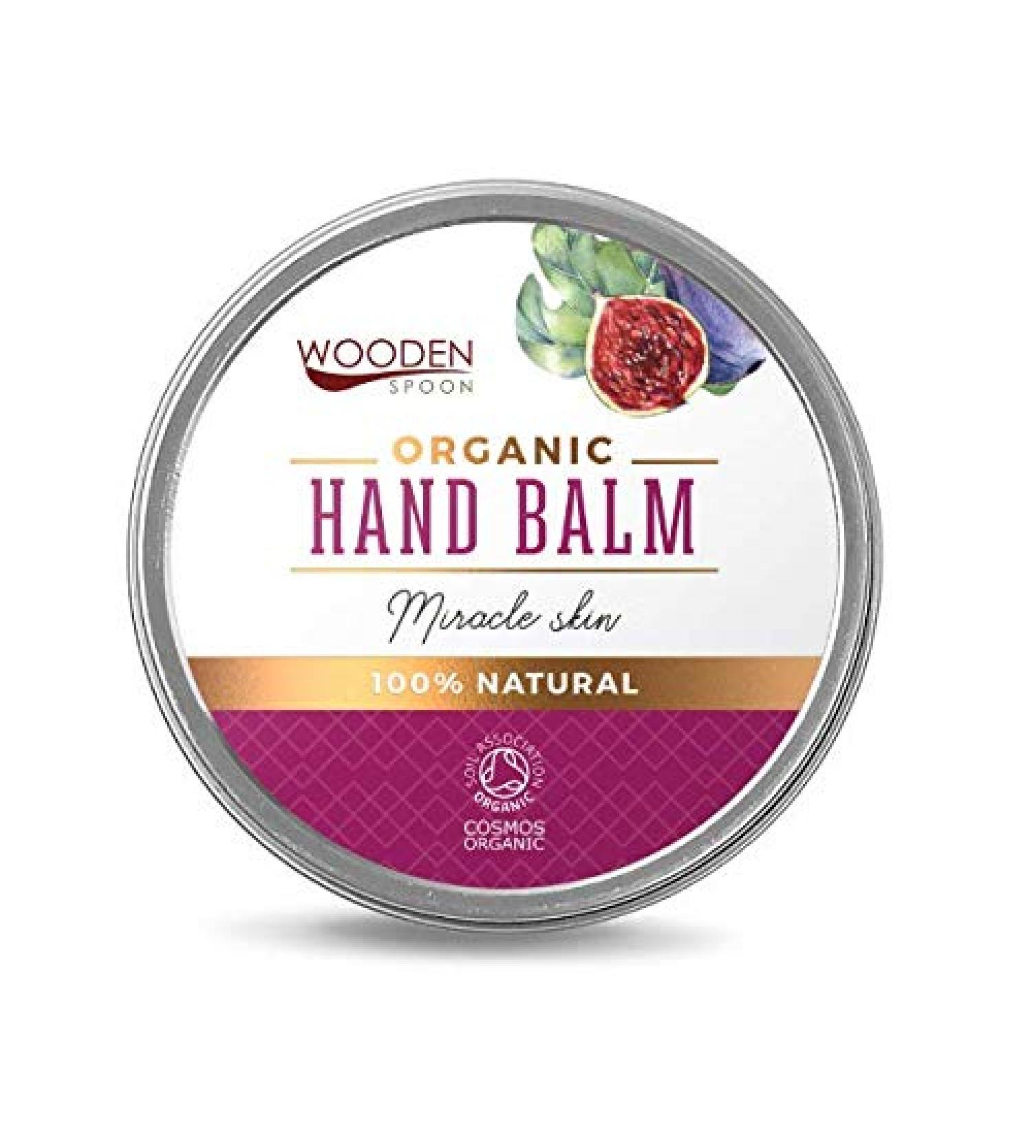 Woodenspoon Miracle Skin Hand balm for very dry skin with organic super seeds natural cosmetics without preservatives soil association certified 60 ml