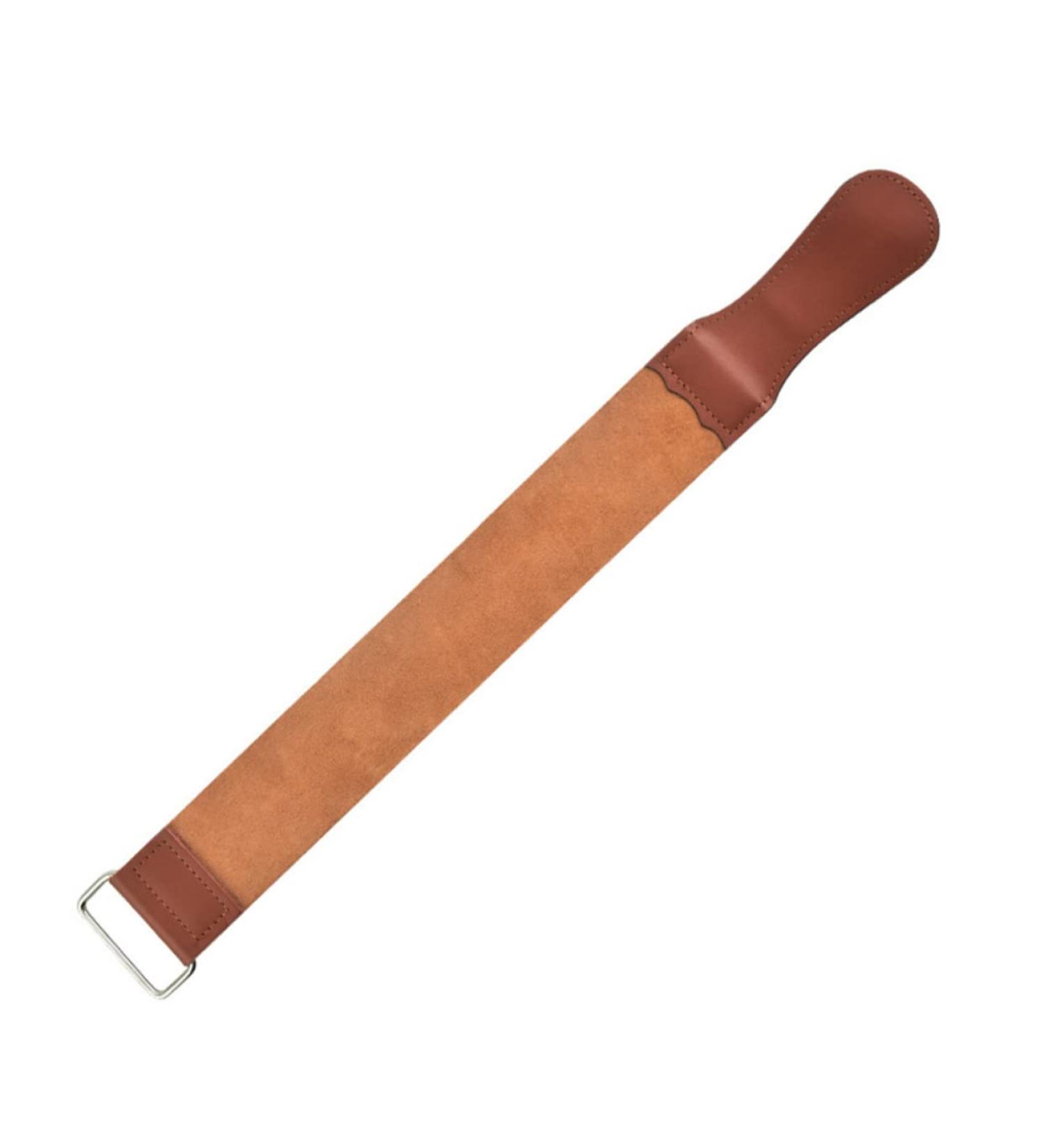 Fomiyes Leather Tools Face Scraper & Scissor Sharpener | Double-Sided Sharpening Tape & Razor Strap - Ideal for Barbers - Buy Online on GoSupps.com