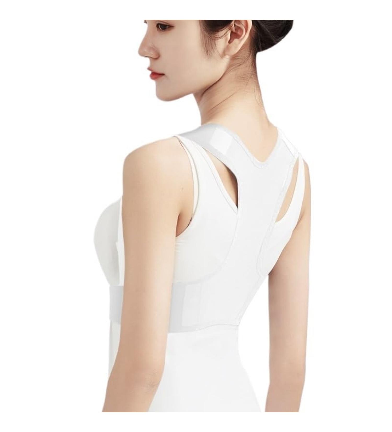 Lewey Invisible Posture Corrector for Women Back Straightening Belt Hunchback Prevention Body Shape Correction Device (Color : White Size : S (height 155-165cm)) S (height 155-165cm) White - Buy Online on GoSupps.com