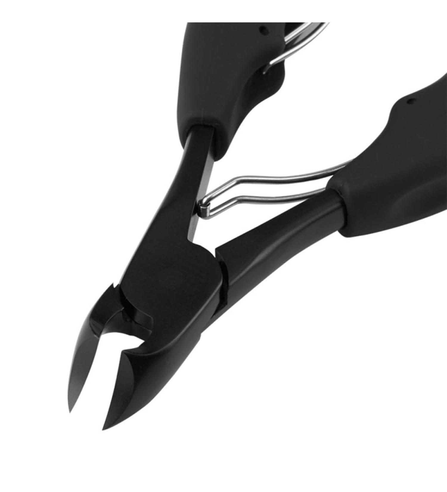 1Pc Double Spring Nail Scissors Metal Nail Manicure Nail Trimmer Nail Cutter Toe Finger Manicure Stainless Steel Clippers 12.9X5.4X2cm Black - Buy Online on GoSupps.com