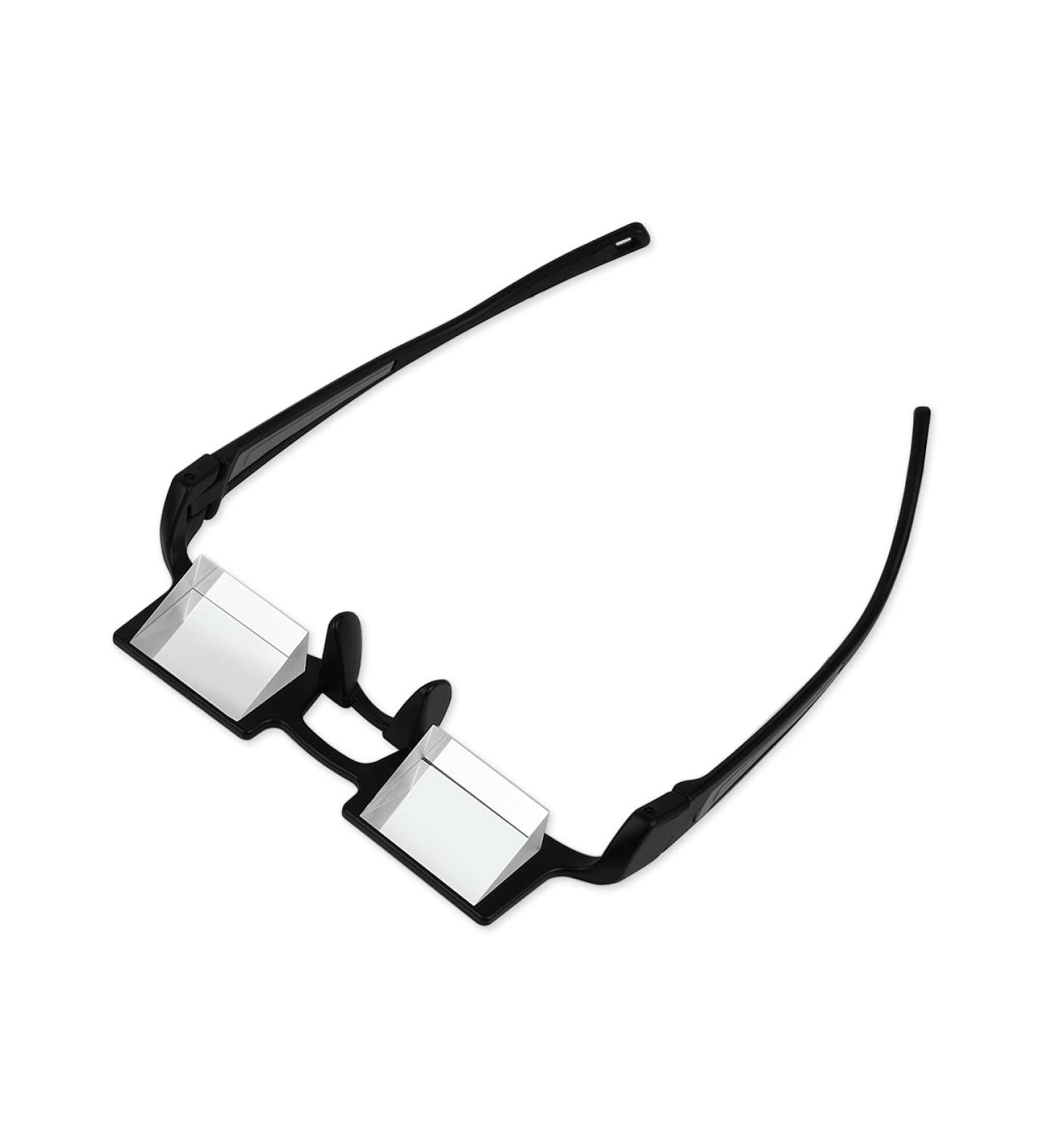 Lazy Glasses | 90 Degree Mirror Glasses for Laying Down Reading | Rectangular Clear Lens - Buy Online on GoSupps.com