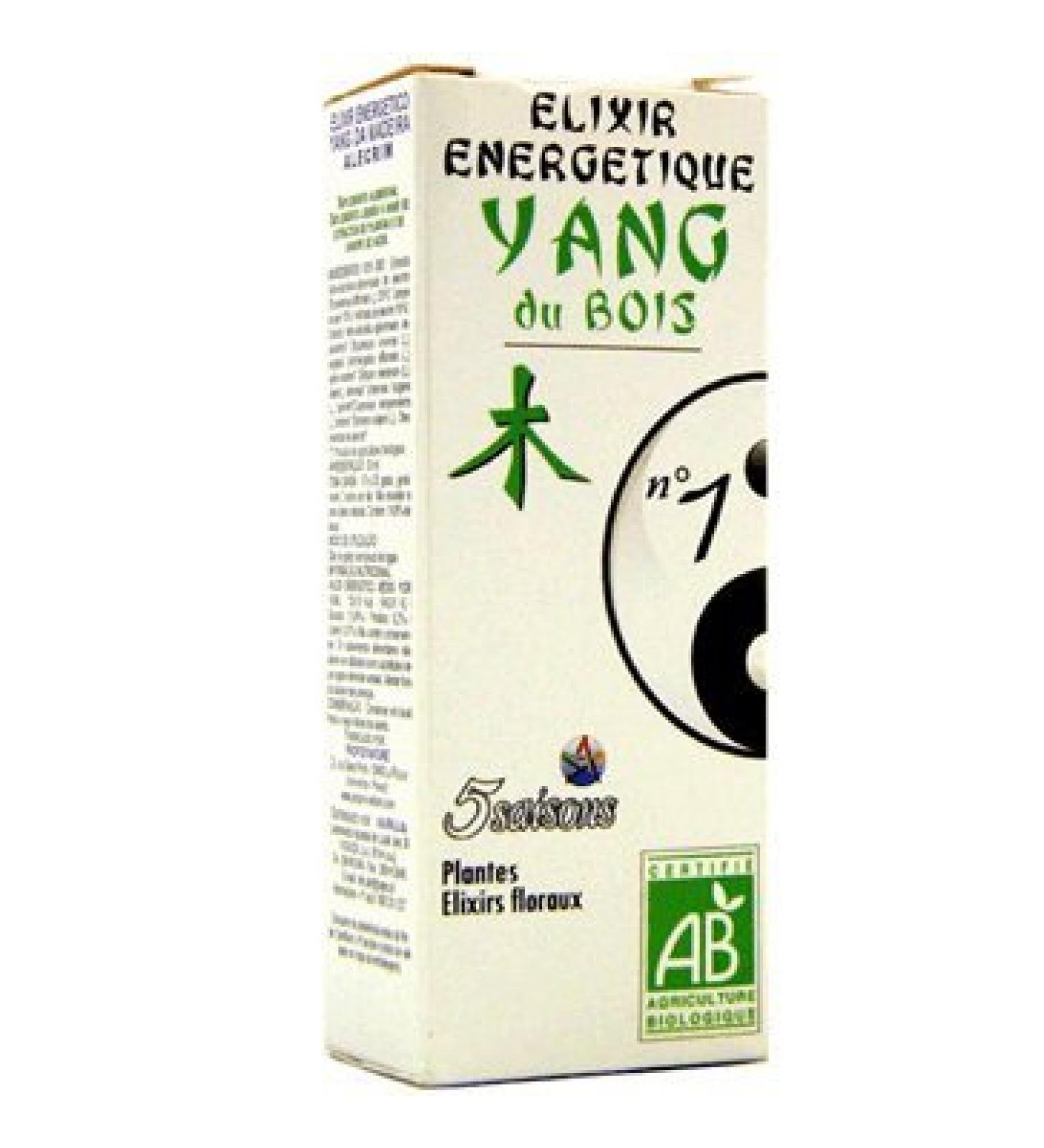 Laboratoire 5 Saisons - 5 Seasons Energetic Elixir No. 1 (Certified Ab) - Wood Yang (Liver) - Capacity: 50 ml