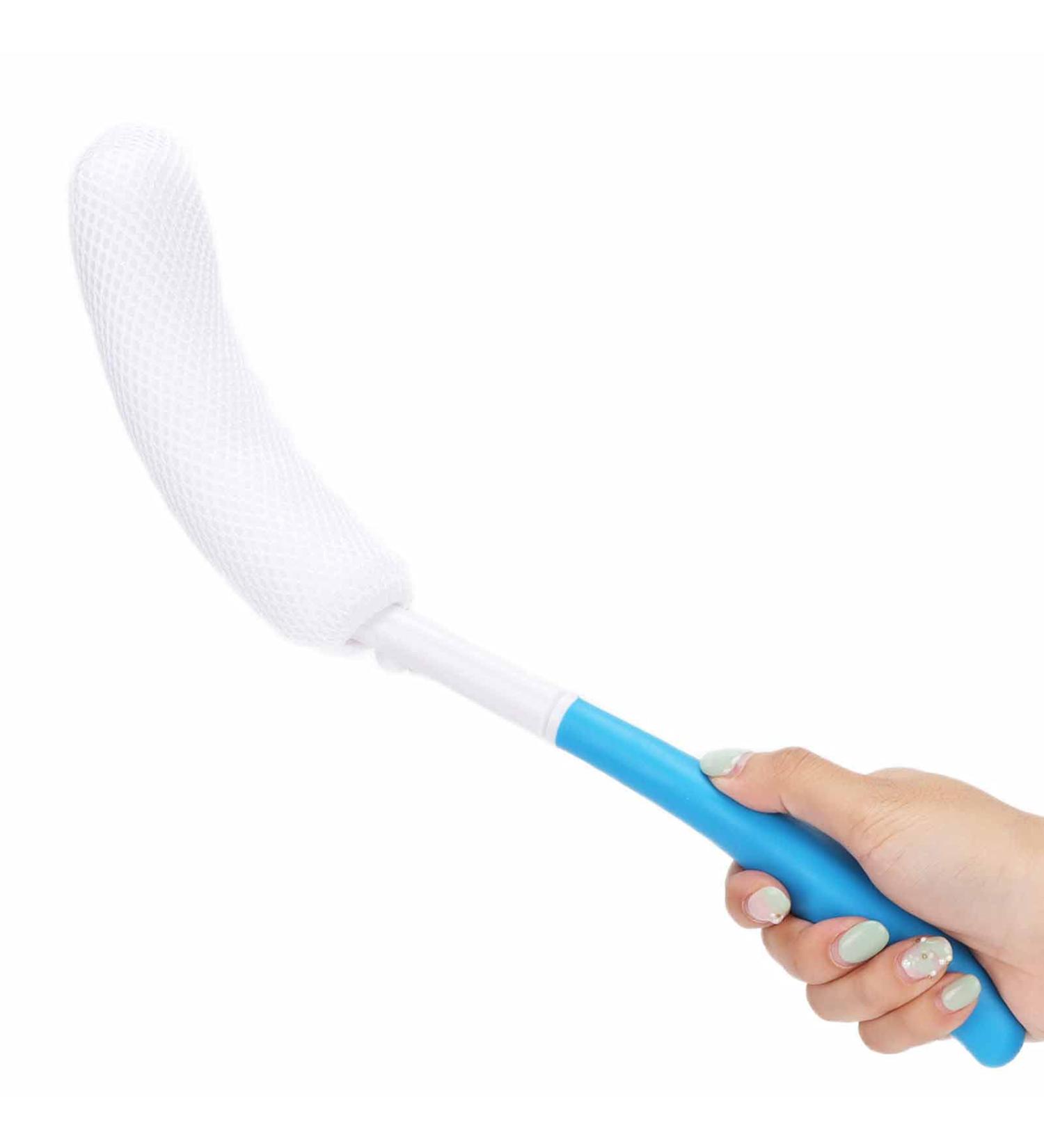 Premium Long Handle Body Scrubbing Brush - Soft Sponge for Effective Shower Cleaning & Peeling - Buy Online on GoSupps.com