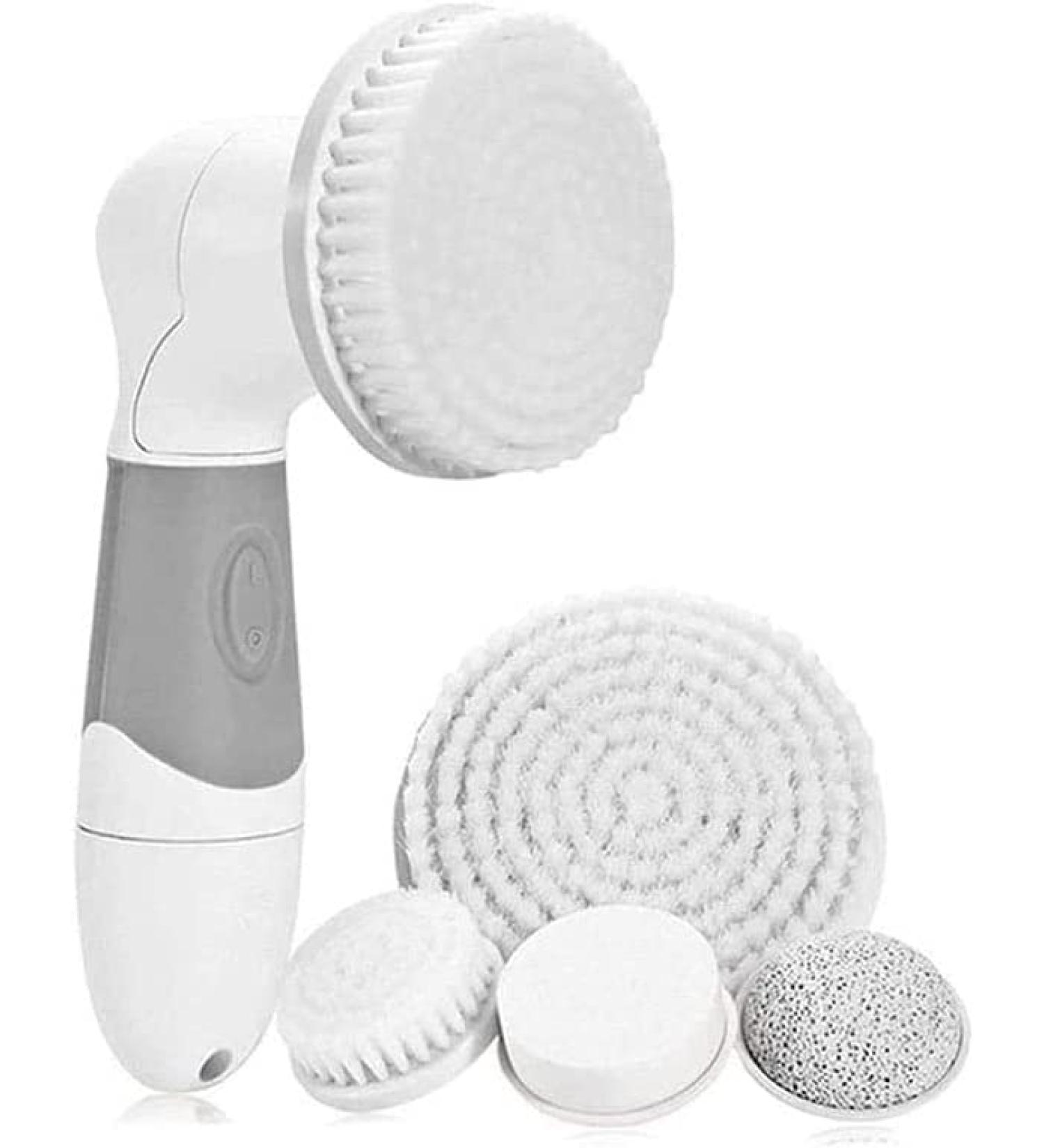 Corsehild Facial Cleansing Brush Water-Resistant Facial Cleansing Spin Brush Set 4 Exfoliating Brush Heads 3 Mode - Gentle Exfoliating and Massaging Electric Face Cleansing - Buy Online on GoSupps.com