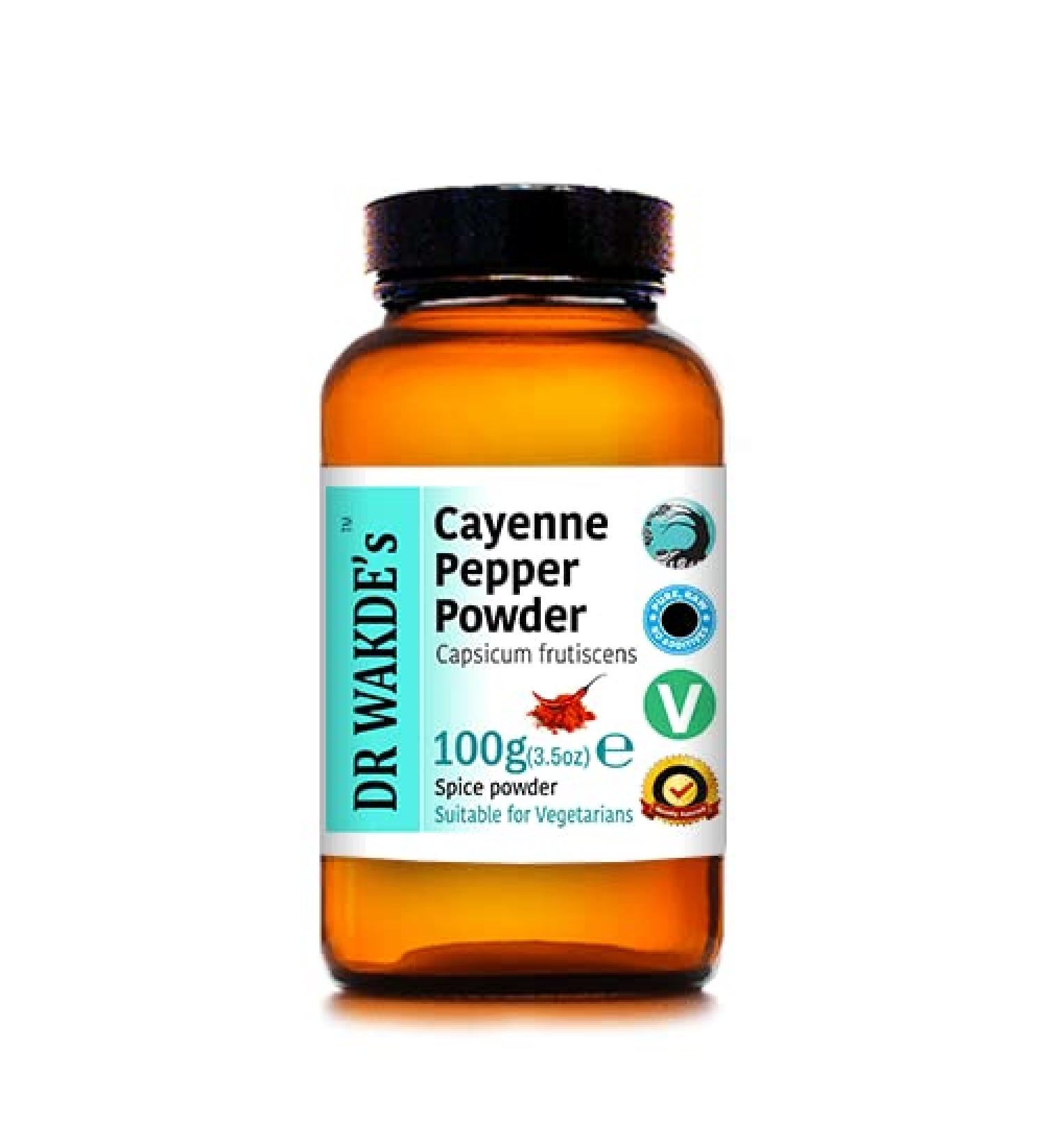 Organic 100g Cayenne Pepper Powder - Pure Raw & Dried Capsicum frutescens | Ayurvedic Herb | Vegan | Same Day Dispatch - Buy Online on GoSupps.com