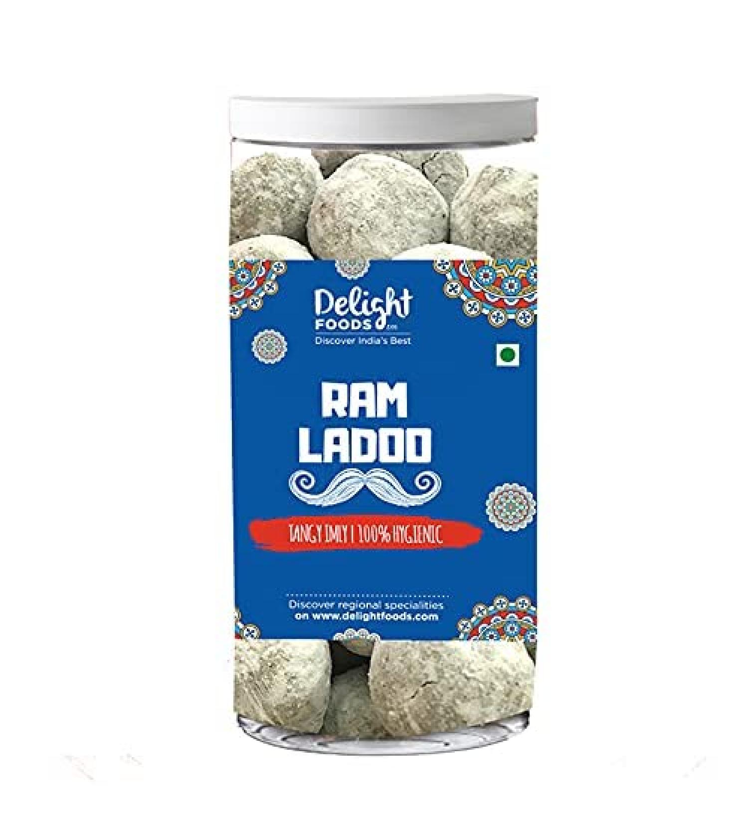 Delight Foods Traditional Churans -Hygienically Packed (Ram Laddo 125G)_Packing May Vary