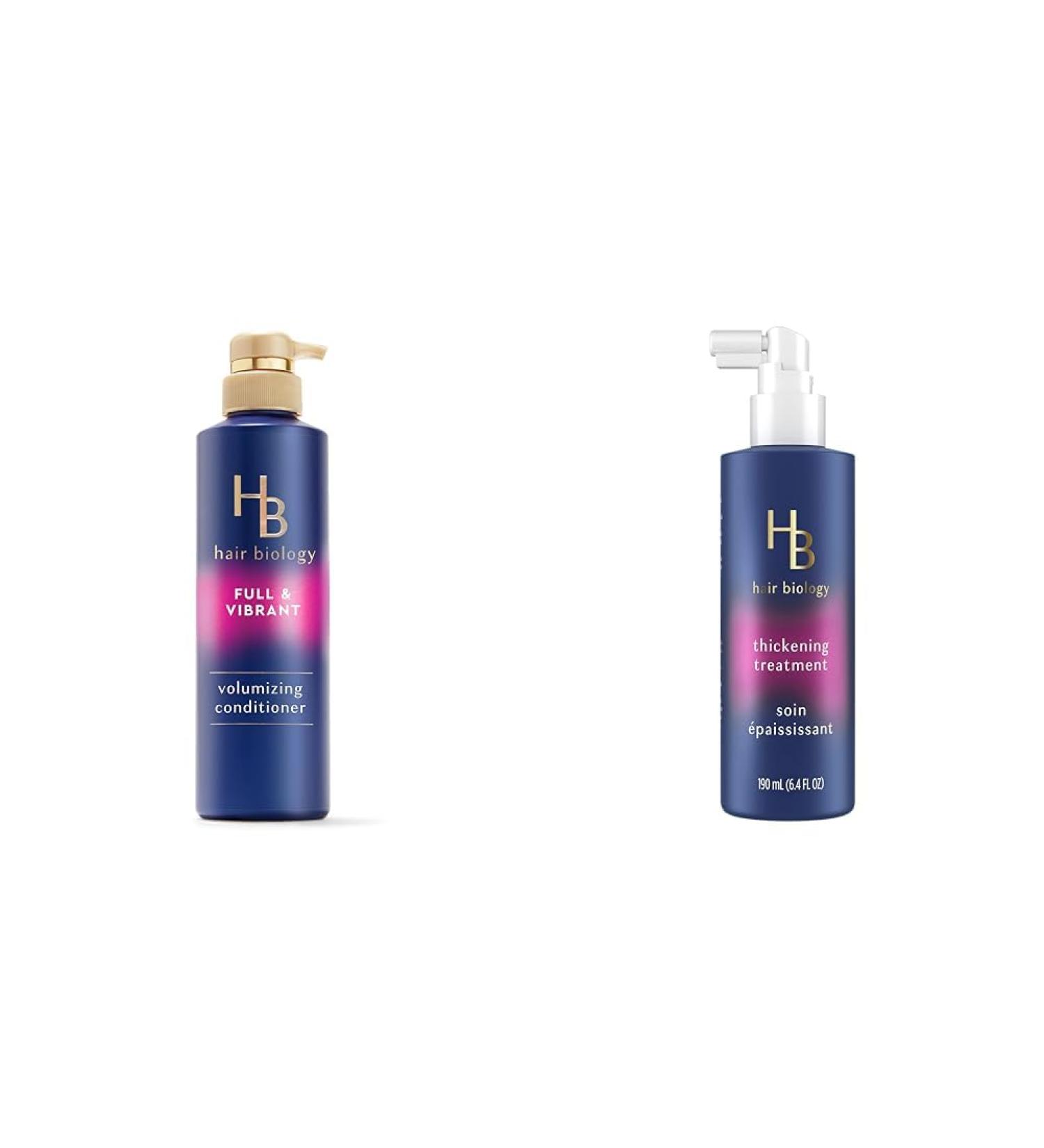 Hair Biology Biotin Volumizing Conditioner for Thinning Flat and Fine Thin Hair Fights Breakage & Thickening Treatment with Biotin Full & Vibrant for fine thin or flat hair CONDITIONER + TOPICAL_HAIR_REGROWTH_TREATMENT - Buy Online on GoSupps.com