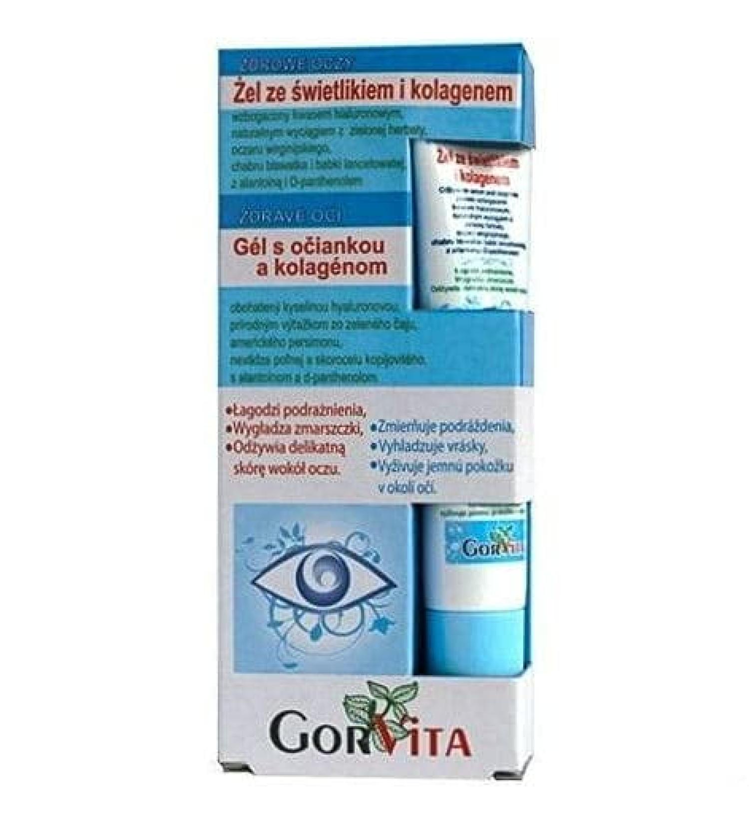 Eye gel with fireflies and collagen 20ml GorVita