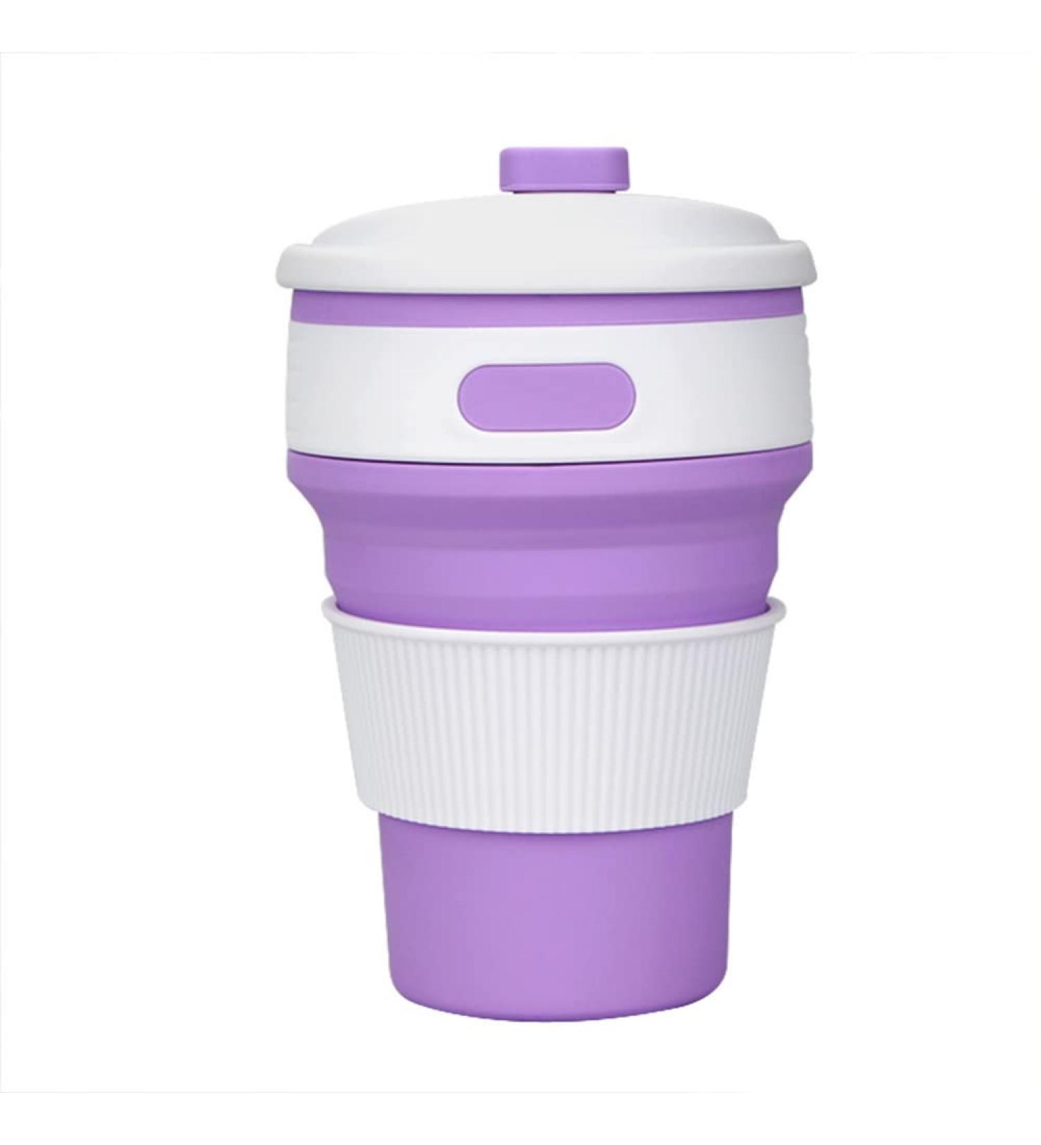 MOILO folding cups outdoor sports telescopic cups silicone folding cups outdoor coffee cups drinks cups (Liaci 12oz) Liaci 12oz - Buy Online on GoSupps.com
