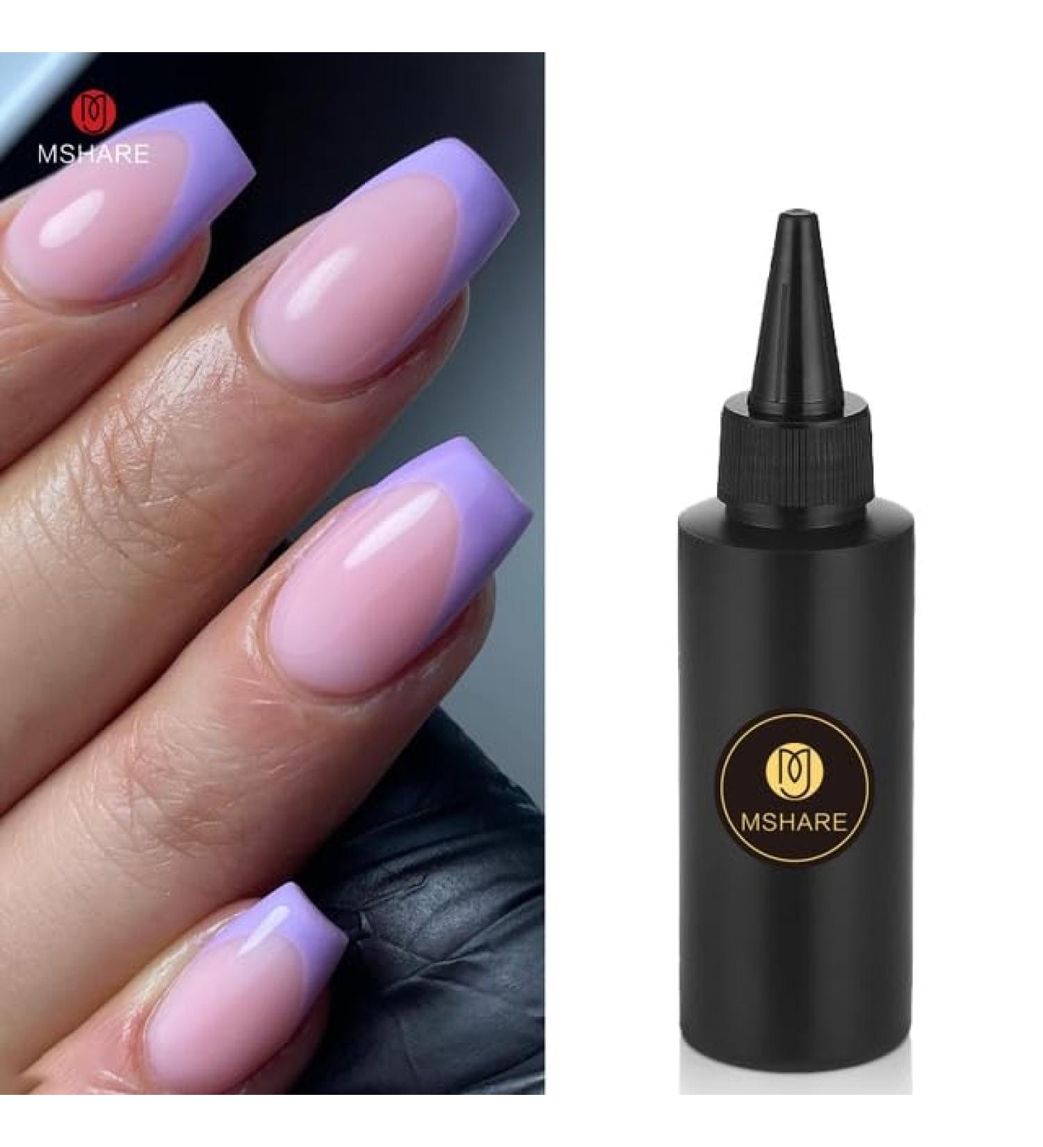100ml Milky Pink Jelly Nails Gel Polish Translucent Semi-Permanent UV Led Gel Cure with Lamp - (Color: Jelly Pink 09) - Buy Online on GoSupps.com