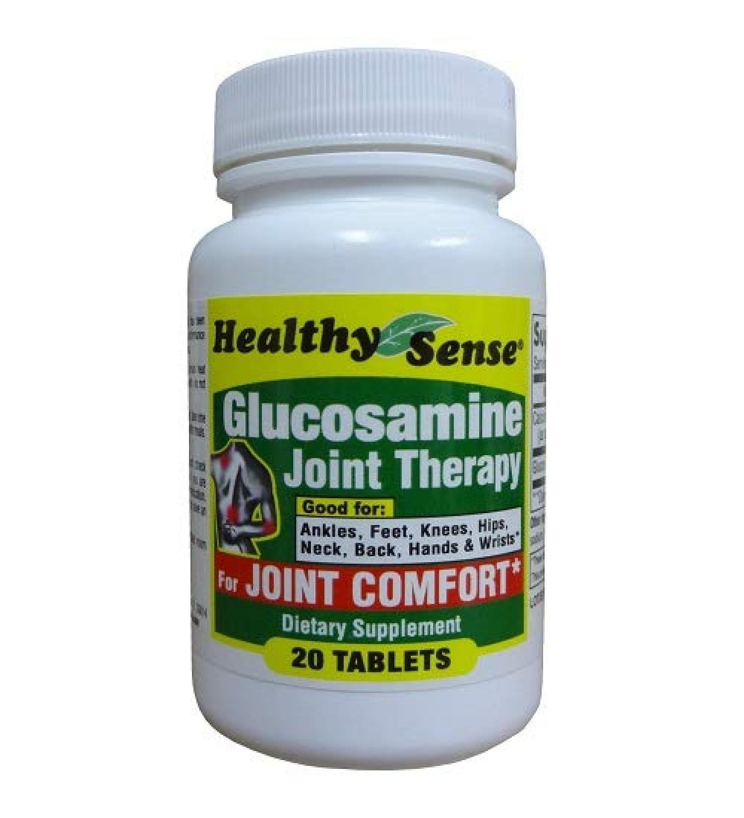 Ddi Healthy Sense Glucosamine 500 Mg Tablets 20 Count (Pack Of 6) 1 Pound