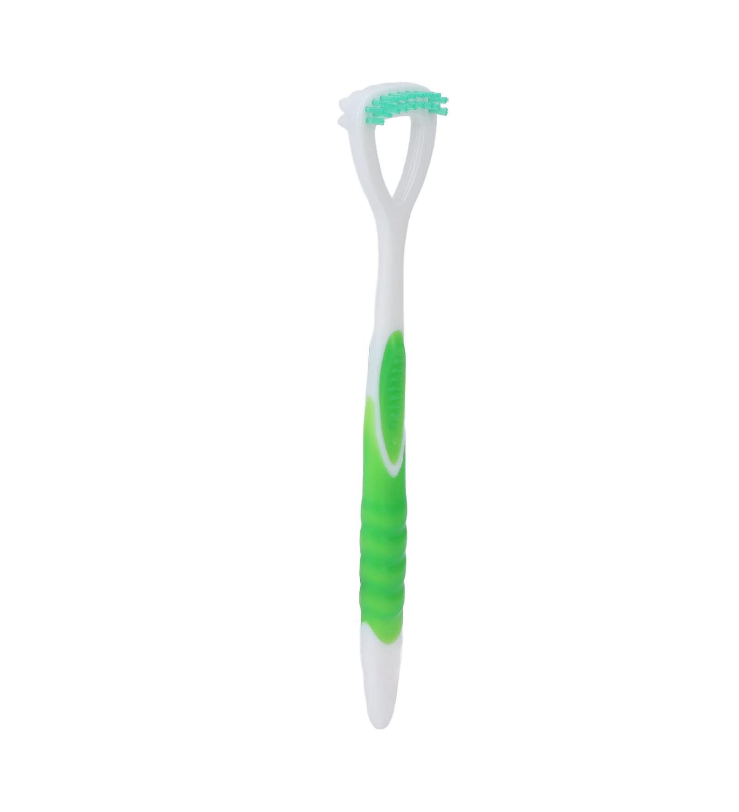 Buy Tongue Scraper Cleaner - Flexible & Safe Oral Hygiene Tool with Long Handle | Travel Case Included (Green) - Buy Online on GoSupps.com