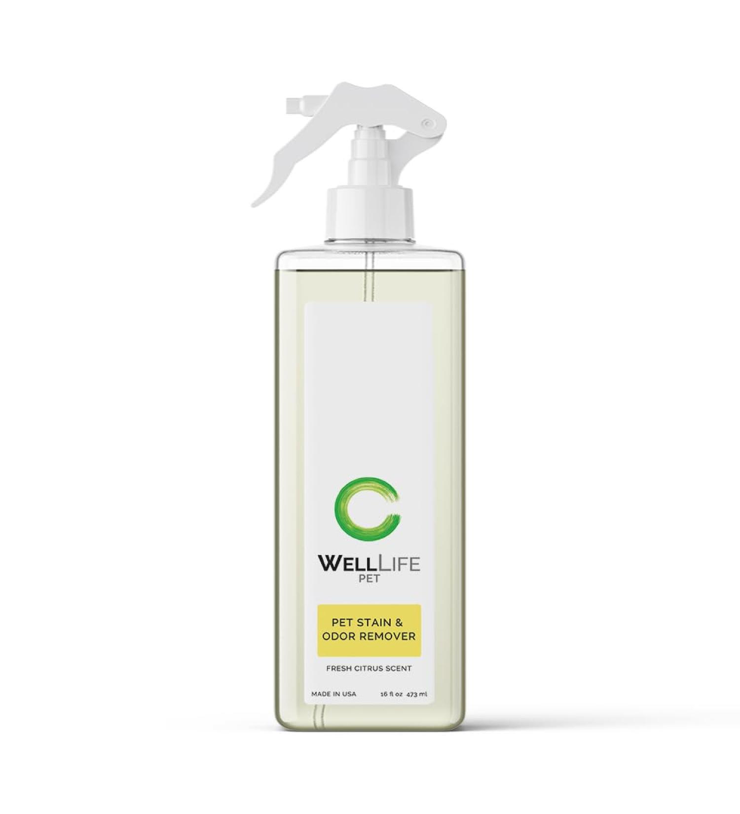 Non-Toxic Pet Stain Remover & Odor Eliminator - Citrus Fresh Plant-Based Urine Cleaner for Dogs & Cats - 16 oz - Buy Online on GoSupps.com