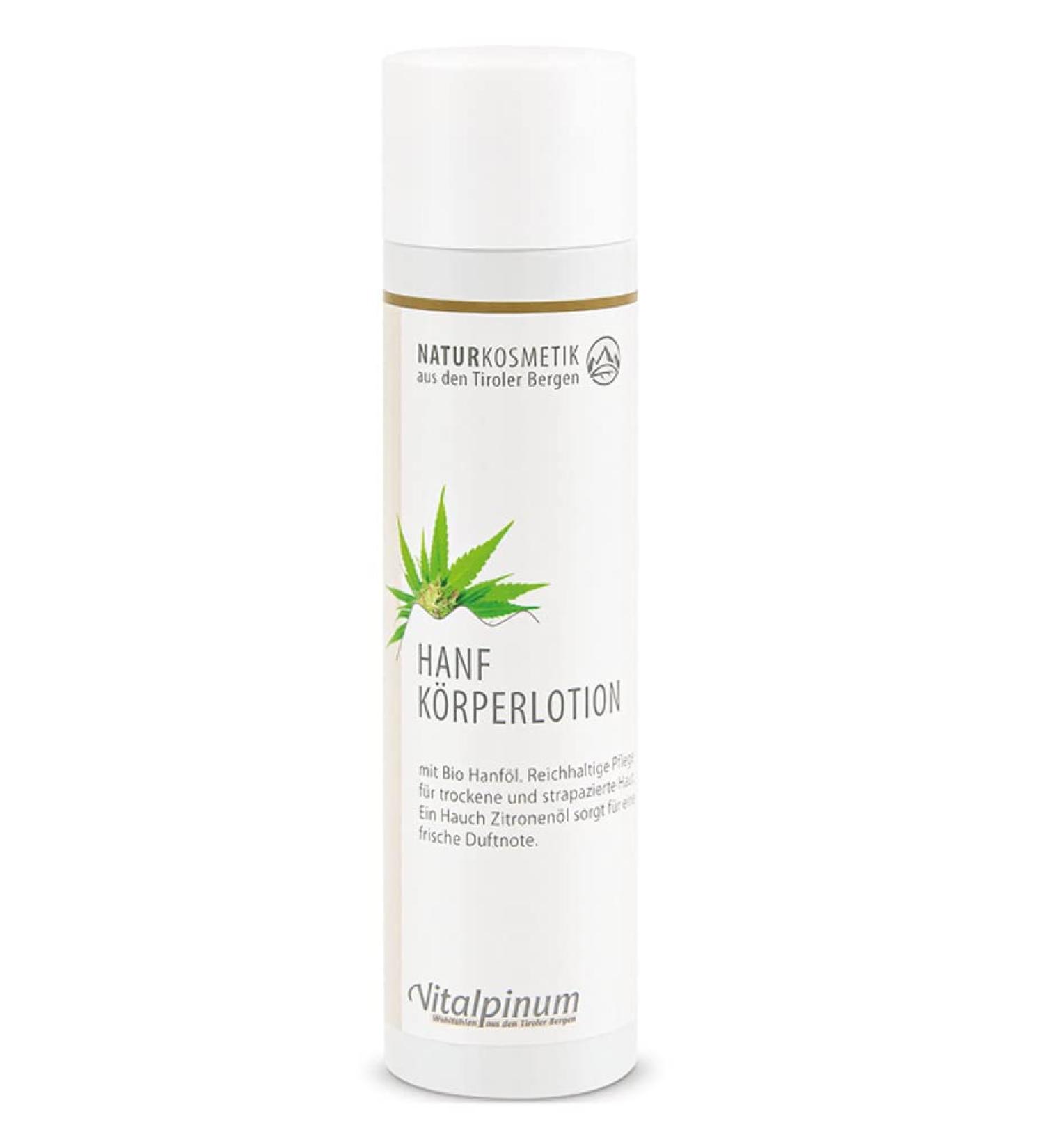 Unterweger HEMP BODY LOTION for demanding and sensitive skin 250 ml - NATURAL COSMETICS with pure hemp oil from organic cultivation