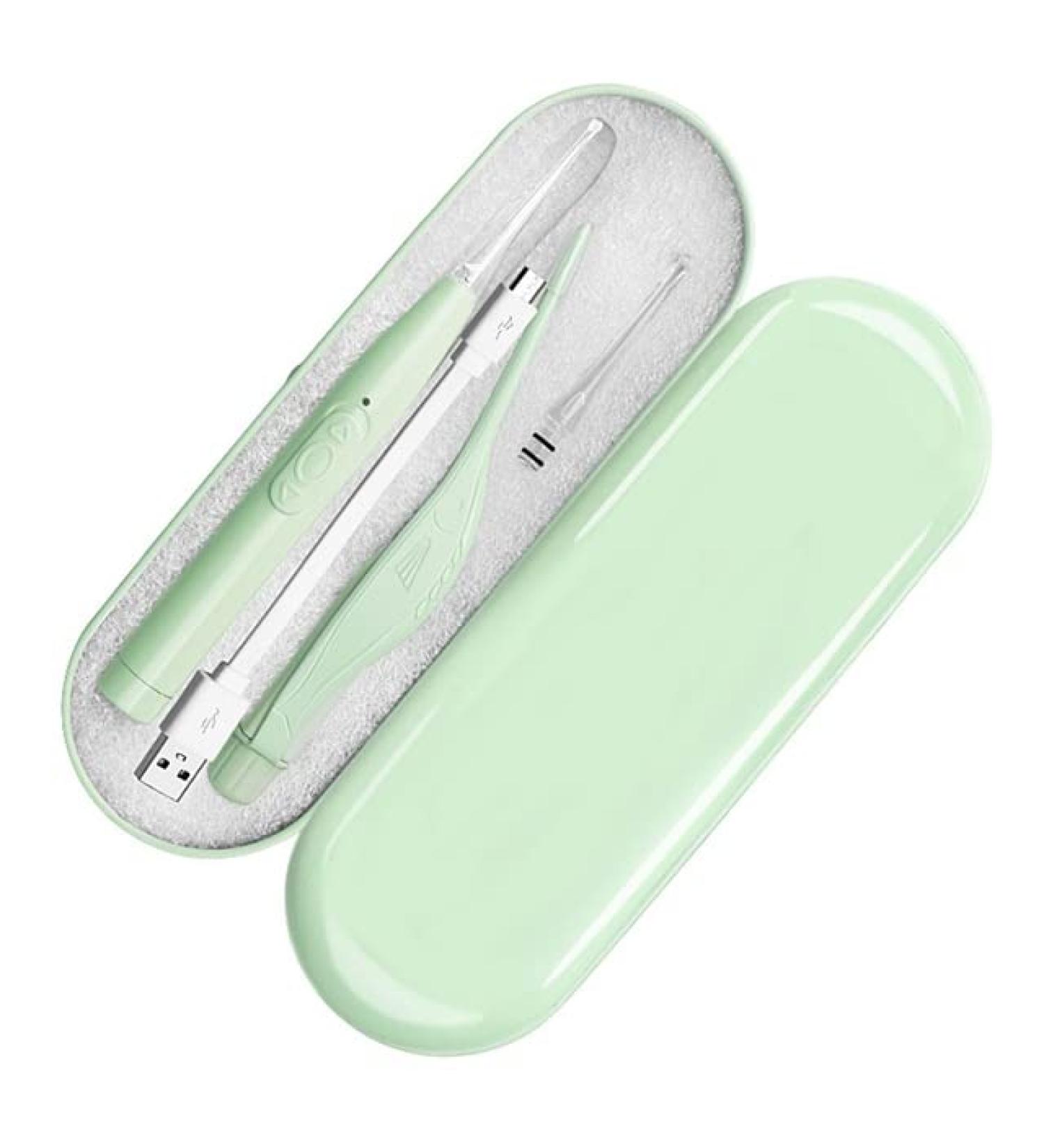 Baby Ear Cleaner Spoon with LED Flash Light - Green - Buy Online on GoSupps.com
