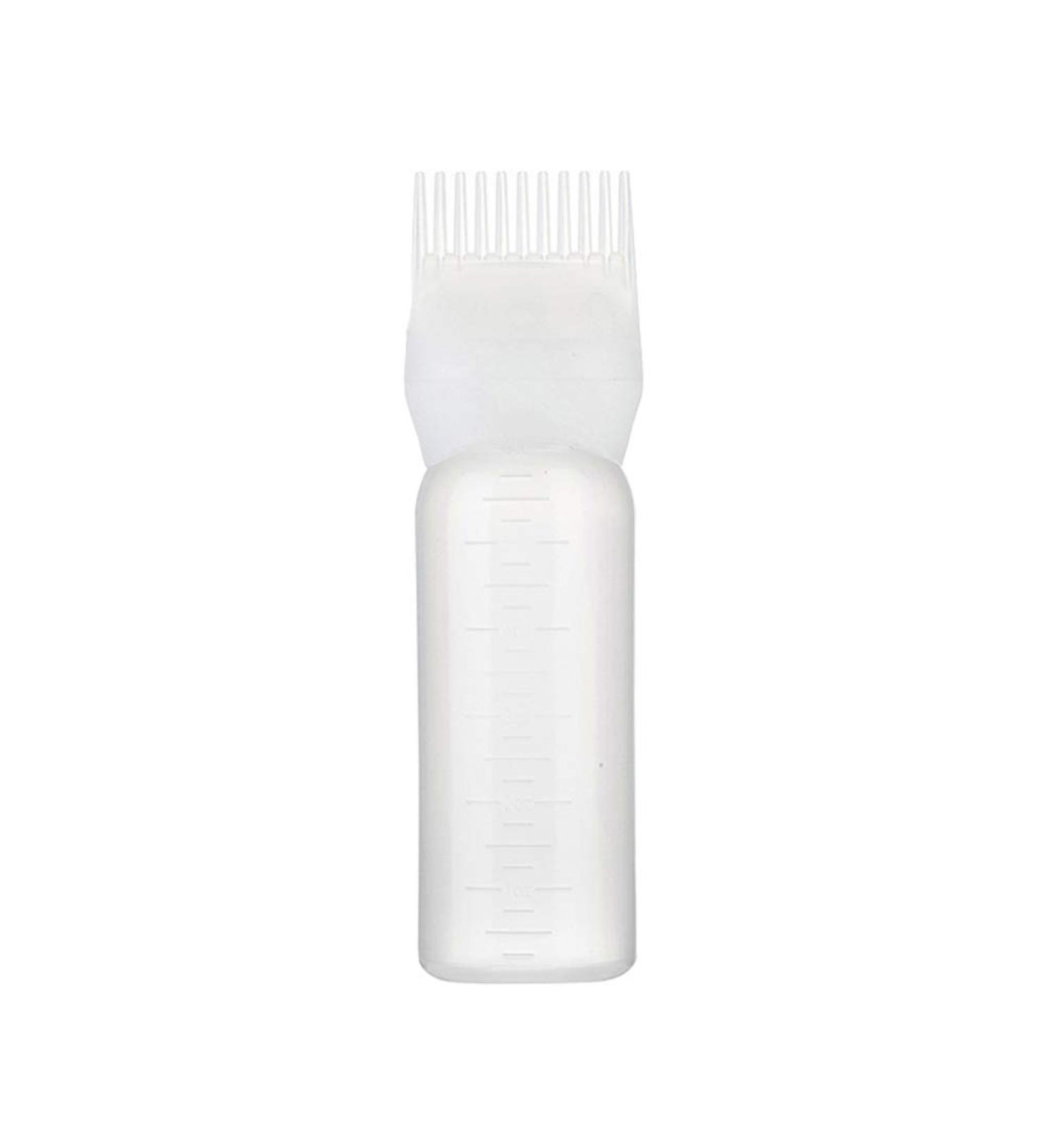 120ML Toothed Dry Shampoo Pot Hair Oil Applicator Bottle Hair Dye Perm Hairdressing with Scale Perm Hair Dye Bottle Squeeze Root Bottle Hair Dye Brush Bottle (White) - Buy Online on GoSupps.com