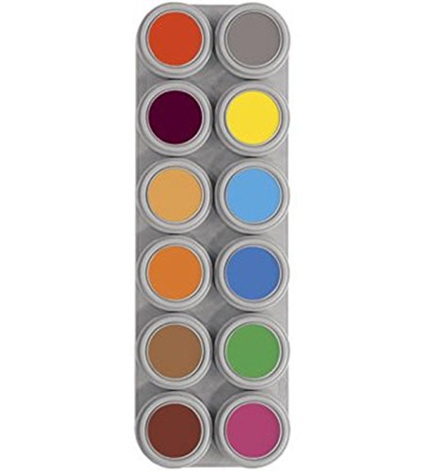 Grima's water face paint 12 palette B